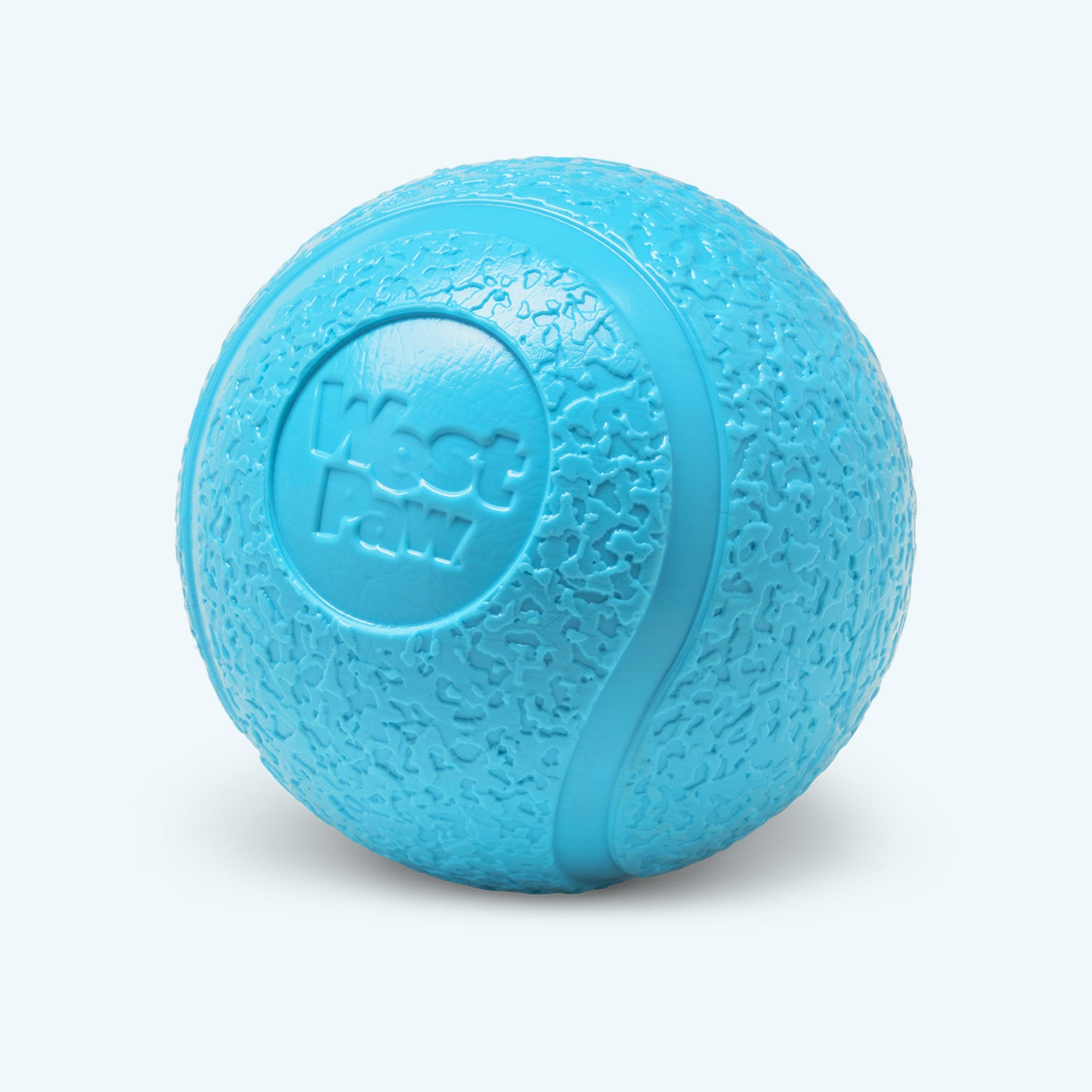 BOUNDR de West Paw® 2 Pack Tamaño Chico color Azul Aqua (Aqua) Línea Puppy – Pelotas Squishy Rebotadoras para Cachorros