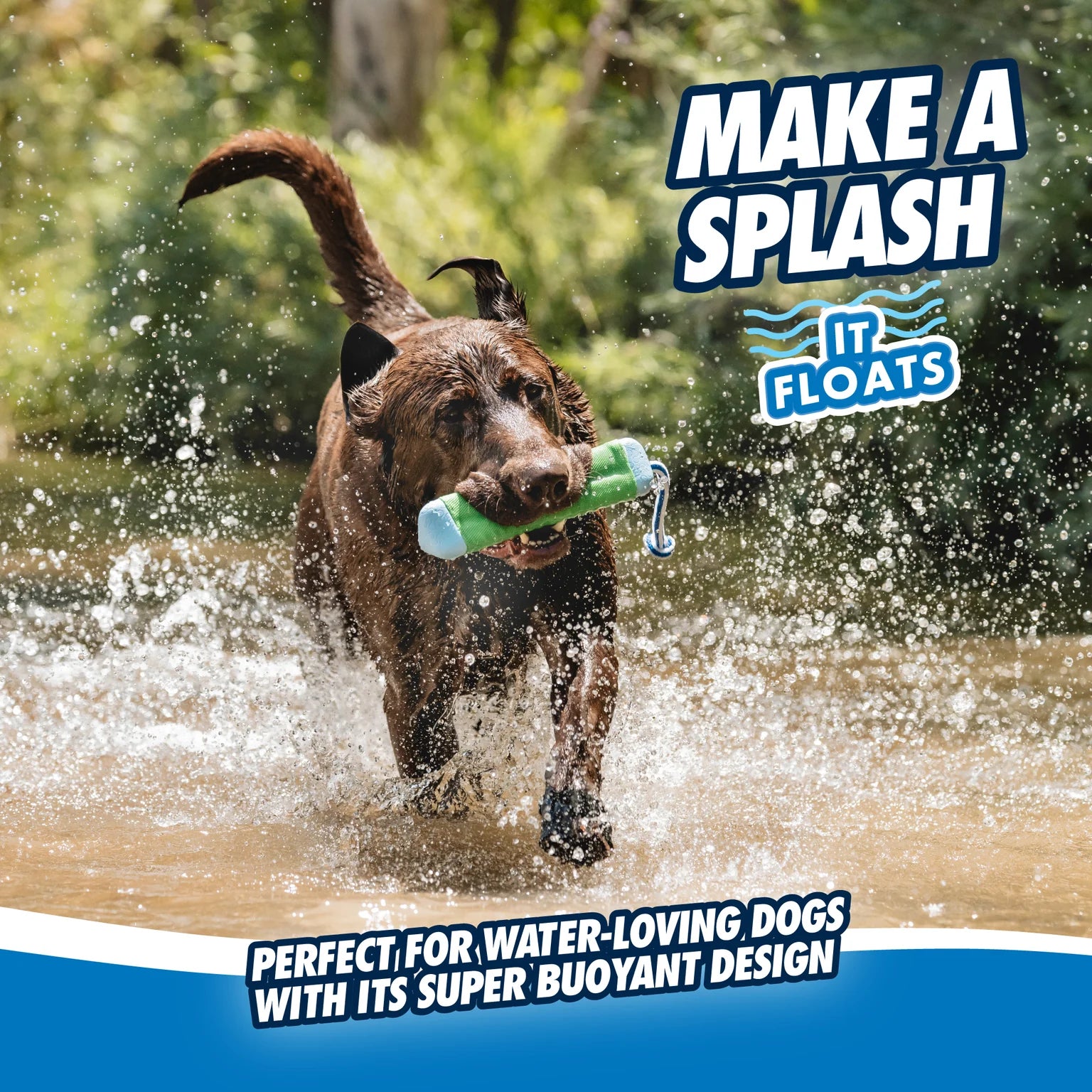 Juguete Flotante y Resistente para Perros - Amphibious Bumper Floating Dog Toy | Chuckit!®