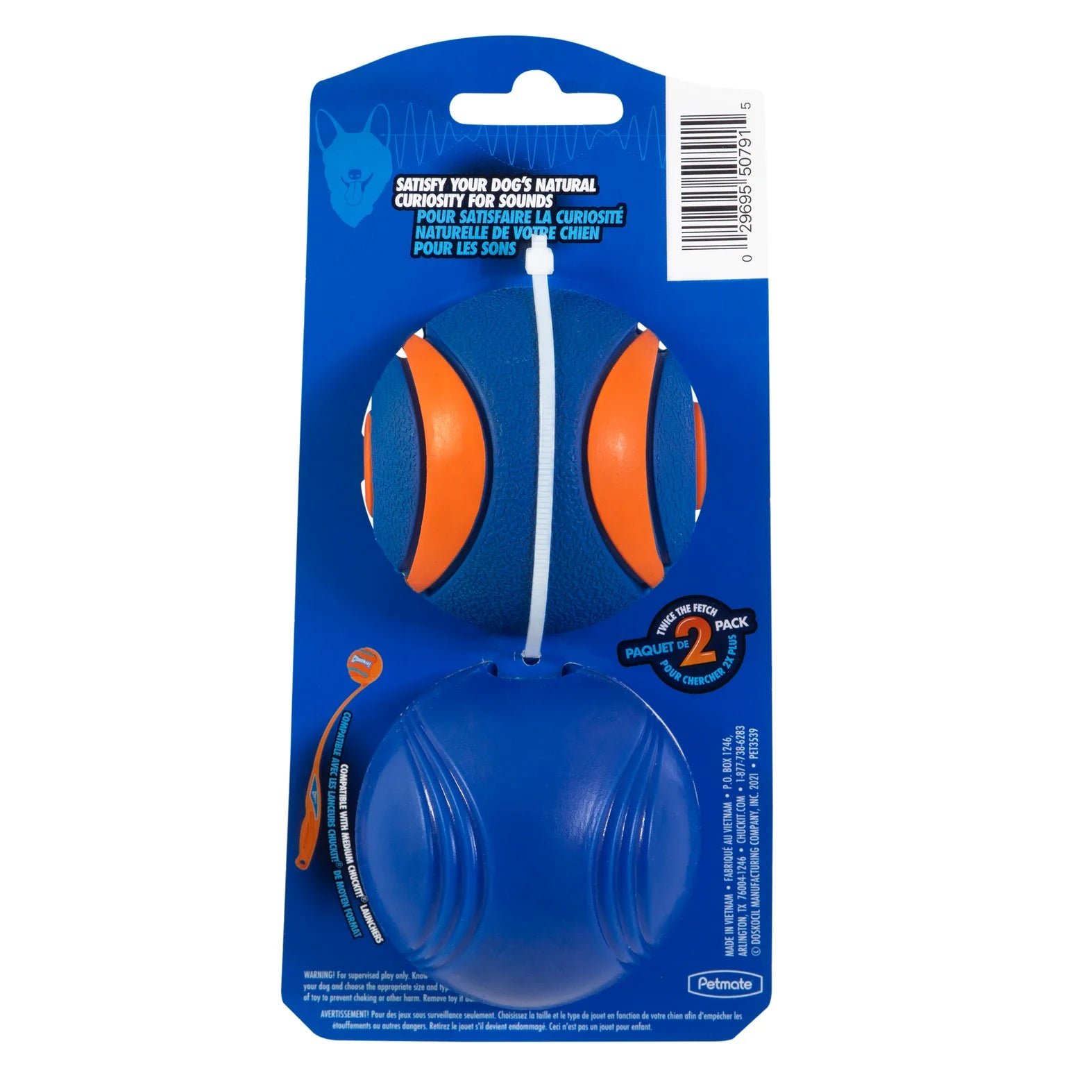 Set de 2 Pelotas Sonoras para Perros - Chuckit! Sonic Fetch Pack | Chuckit!®