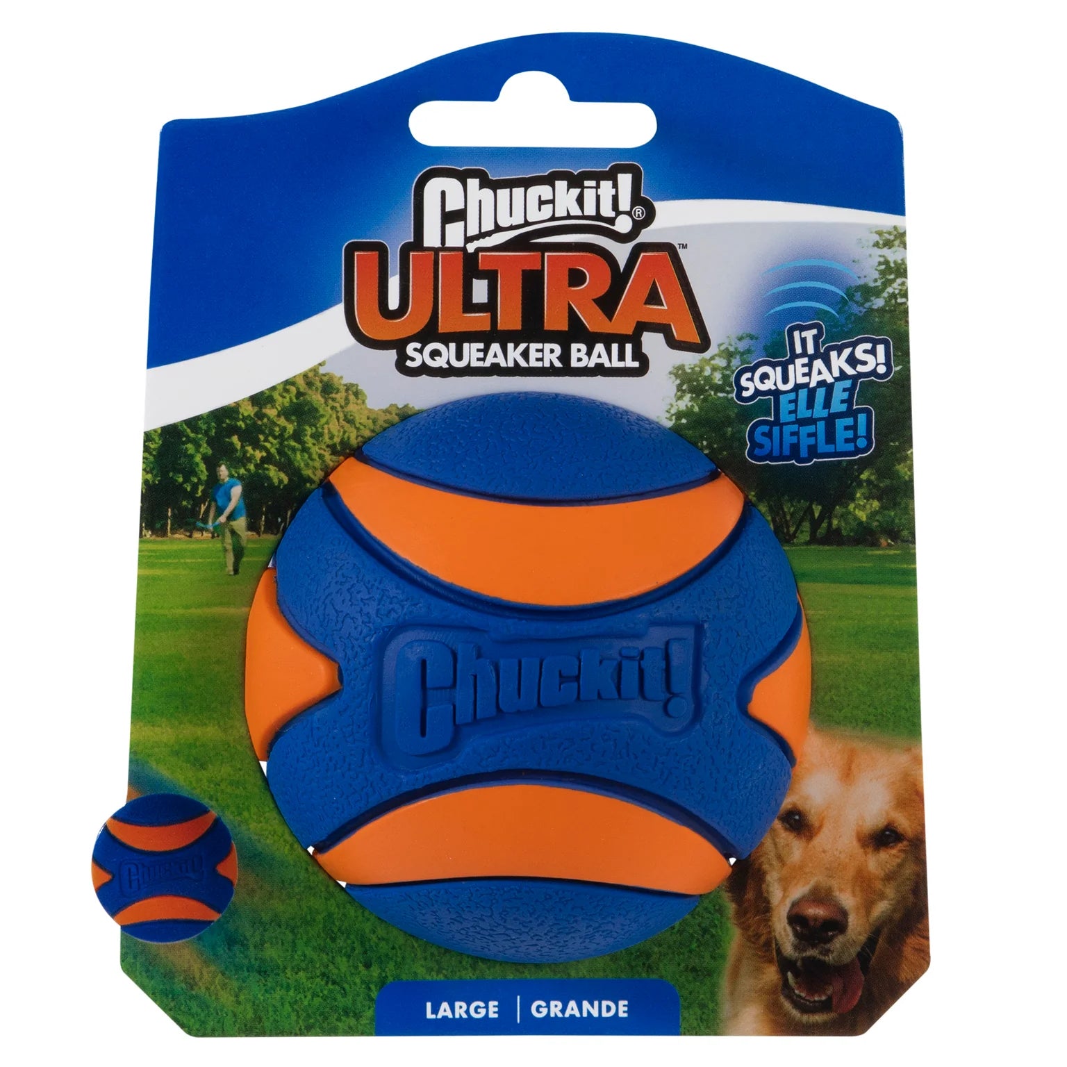 Pelota Ultra con Chifle para Perros - Ultra Squeaker Ball | Chuckit!®
