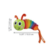 Medidas de la KONG Clackz Caterpillar: 13.3 × 4.4 cm