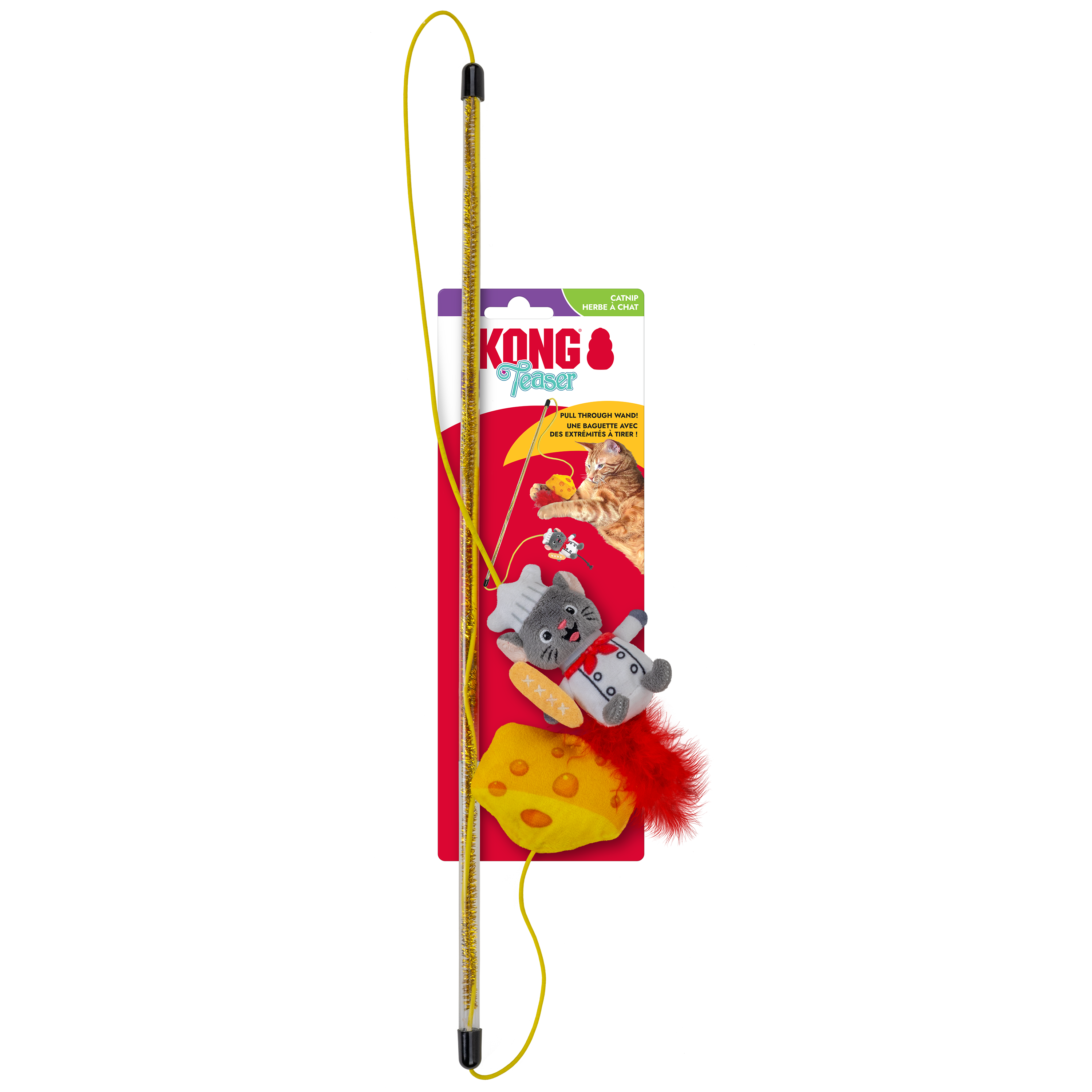 KONG Teaser Dual Mouse en su empaque
