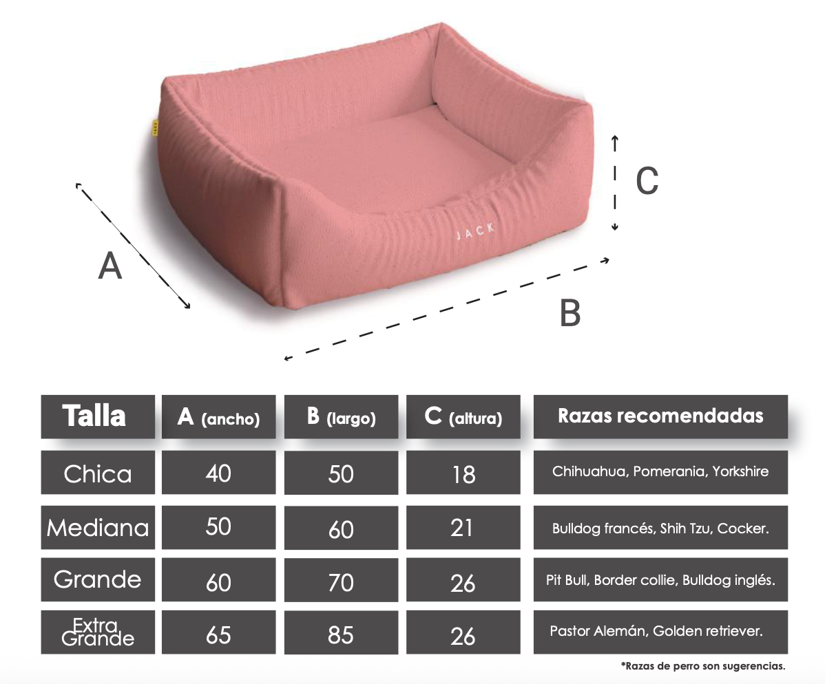 Cama Fresca y Ecológica para Perros - Modelo CLASSIC en Negro de Jack