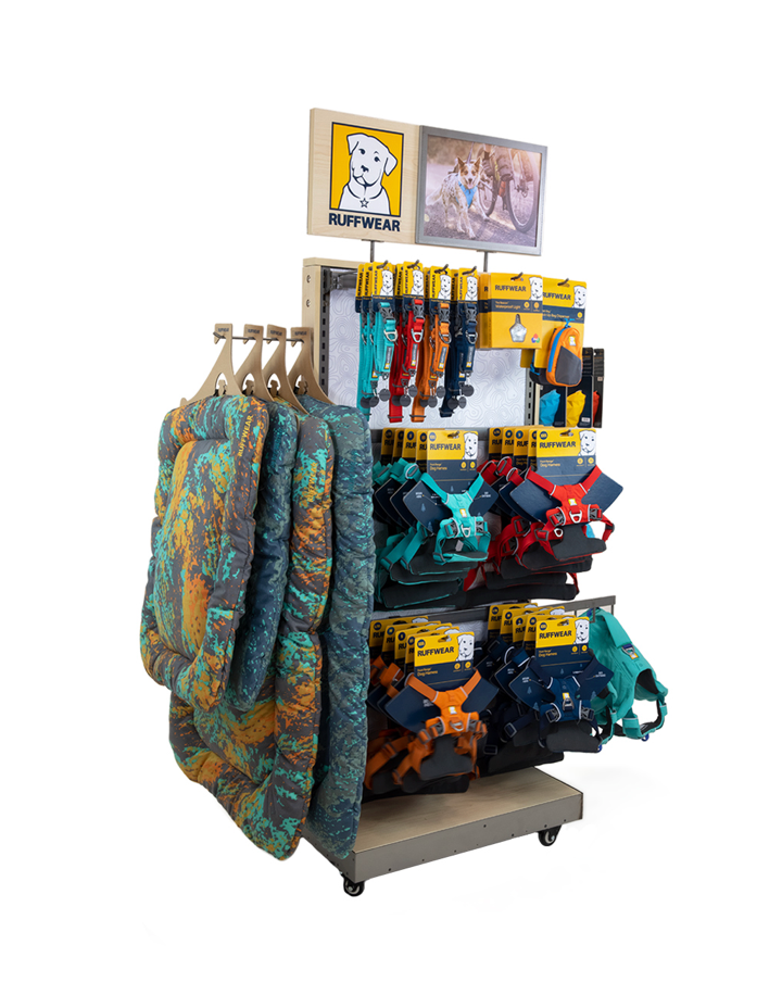 Exhibidor Multi-Categoría para Productos Ruffwear - MCD3 | Ruffwear Merchandising
