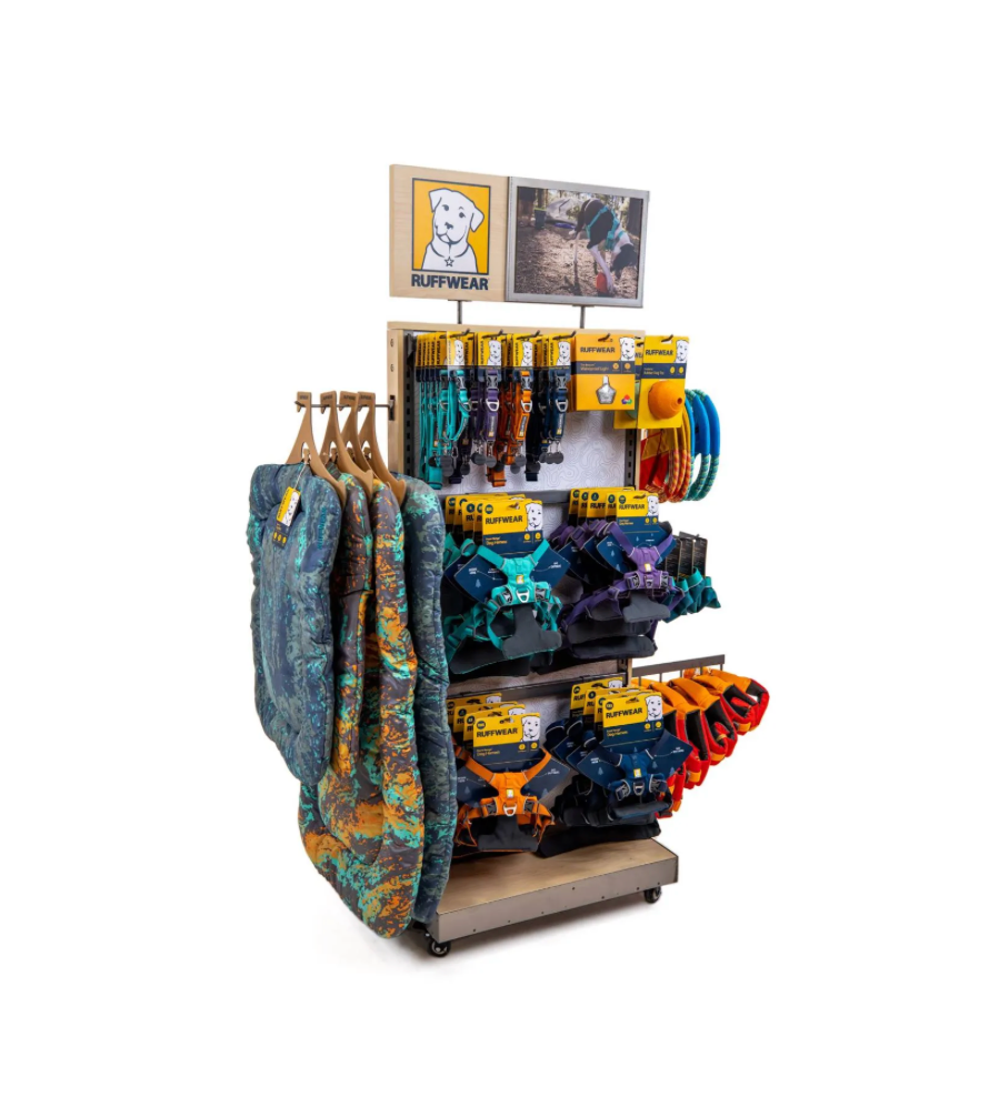 Exhibidor Multi-Categoría para Productos Ruffwear - MCD3 | Ruffwear Merchandising