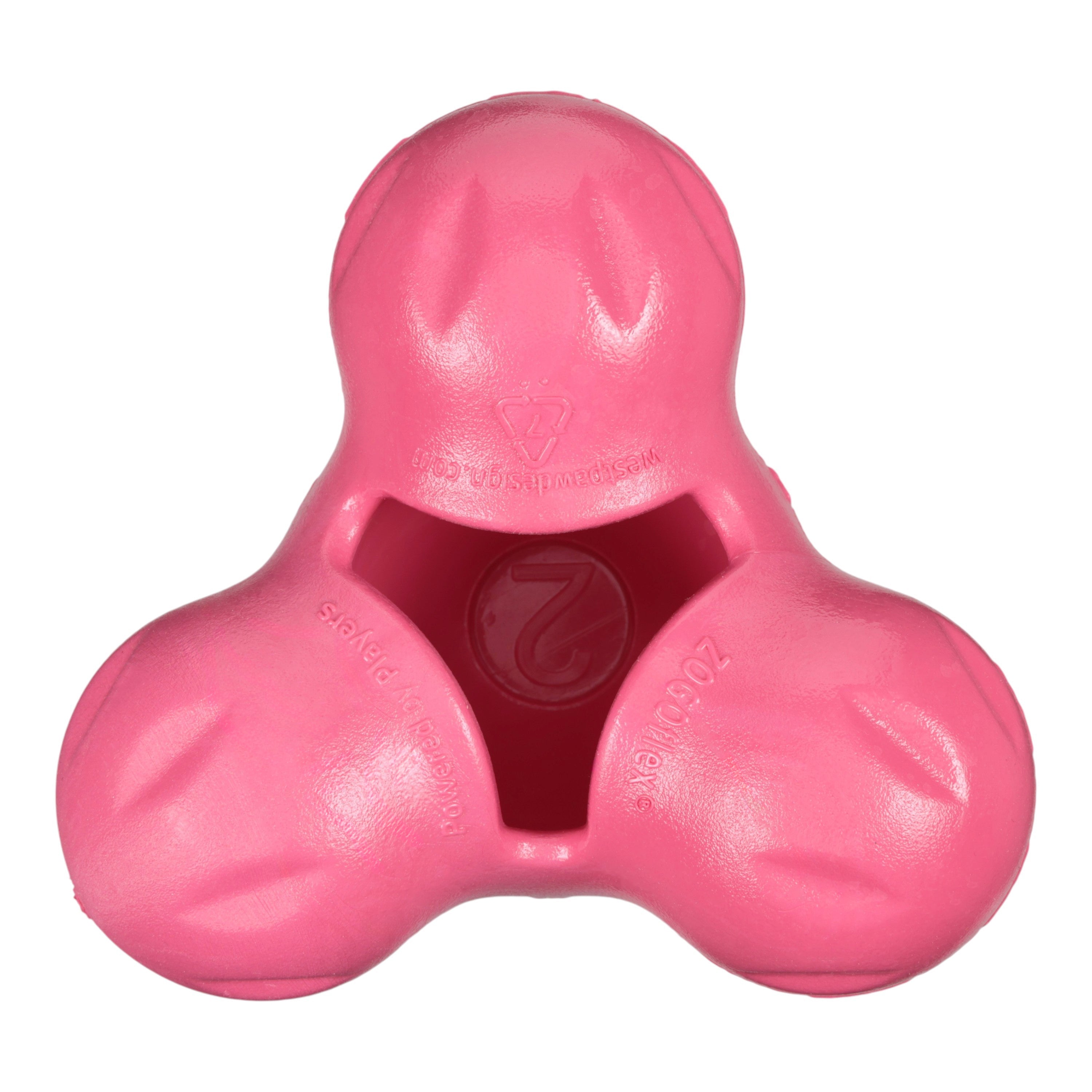 TUX de West Paw® color Rosa Geranio (Geranium) Edición Limitada – Juguete Dispensador de Premios para Perros