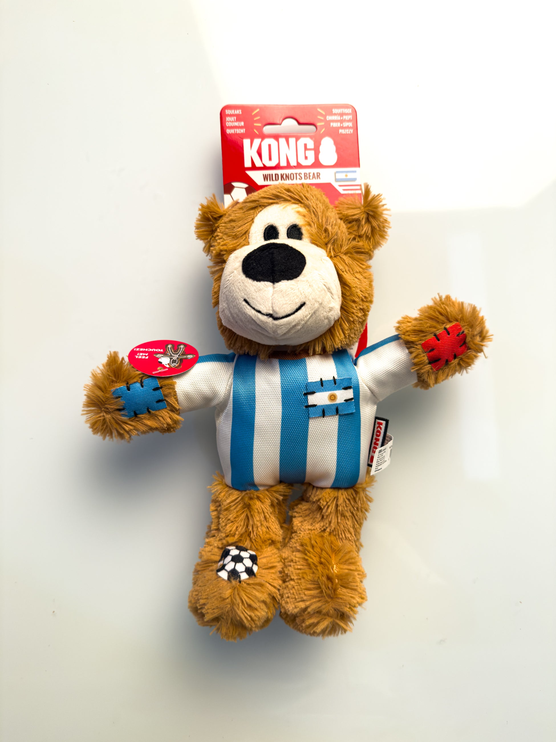 Peluche Kong Wild Knots Sport Argentina Bear - Edición Limitada Mundial 2026 | Kong®