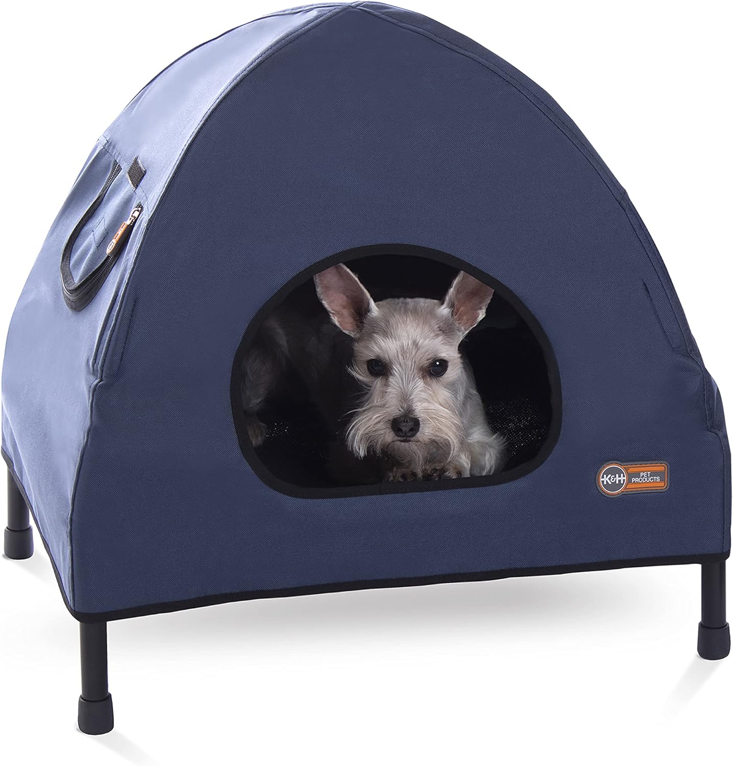 Casa Cama Elevada para Perros y Gatos Pet Cot House - Azul Marino | K&H