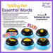 Botones Parlantes para Perros Essential Words: Set de 6 Palabras | Hunger for Words