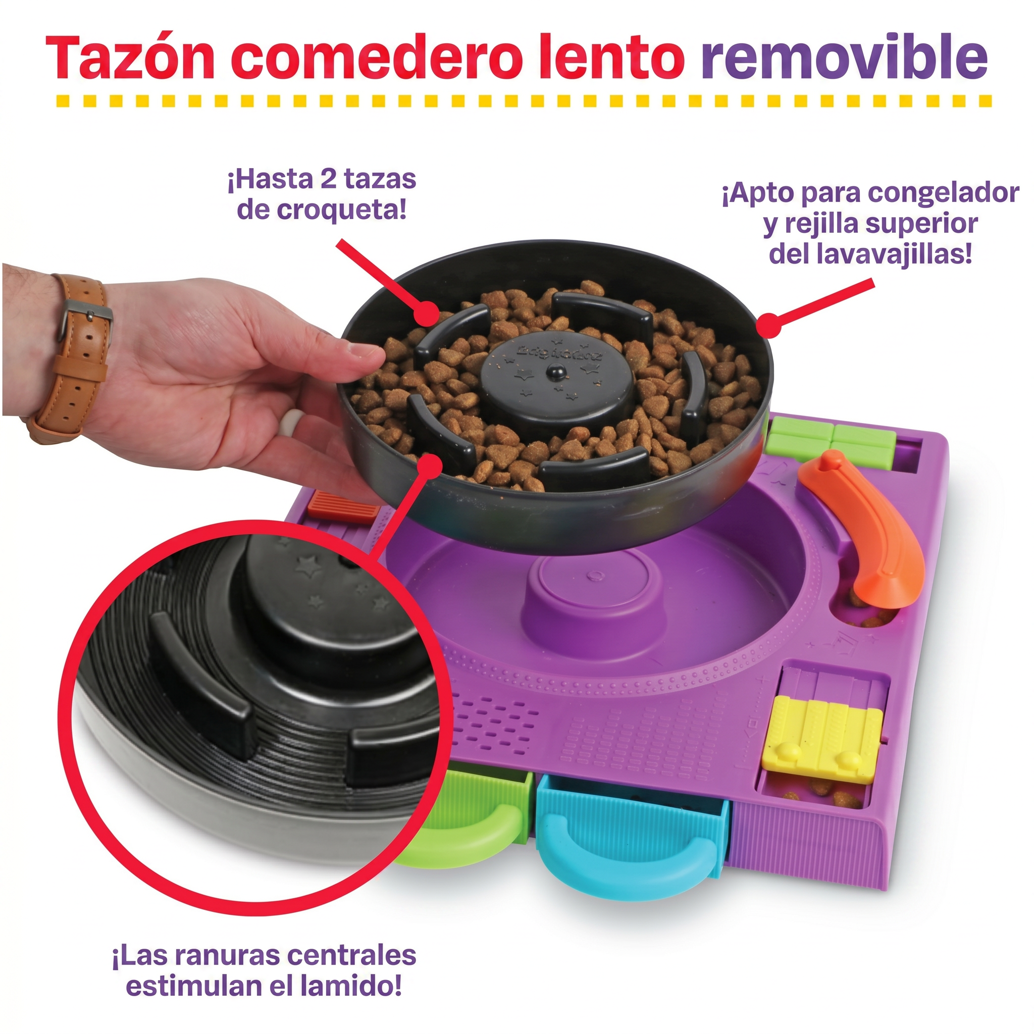 Comedero Rompecabezas DJ Doggo para Perros | Brightkins