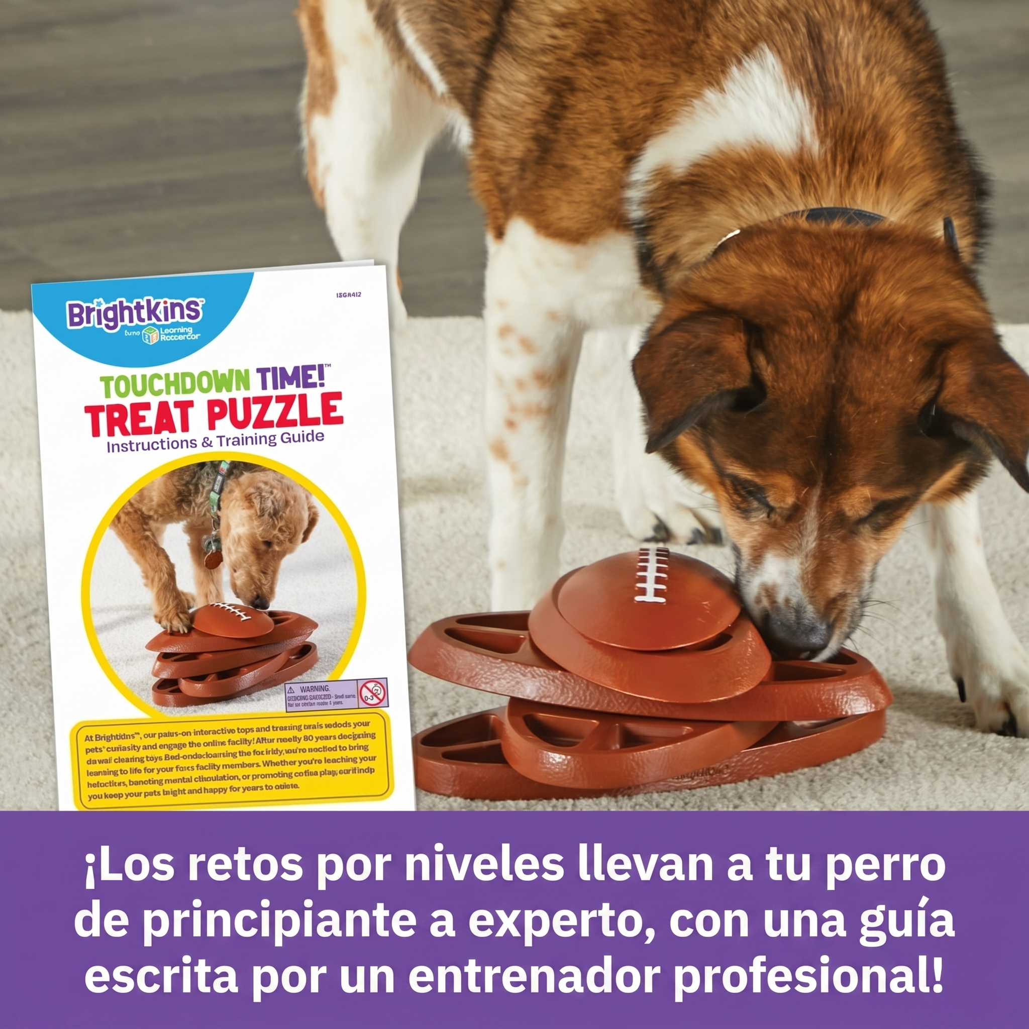Juguete Rompecabezas para Perros Touchdown Time | Brightkins