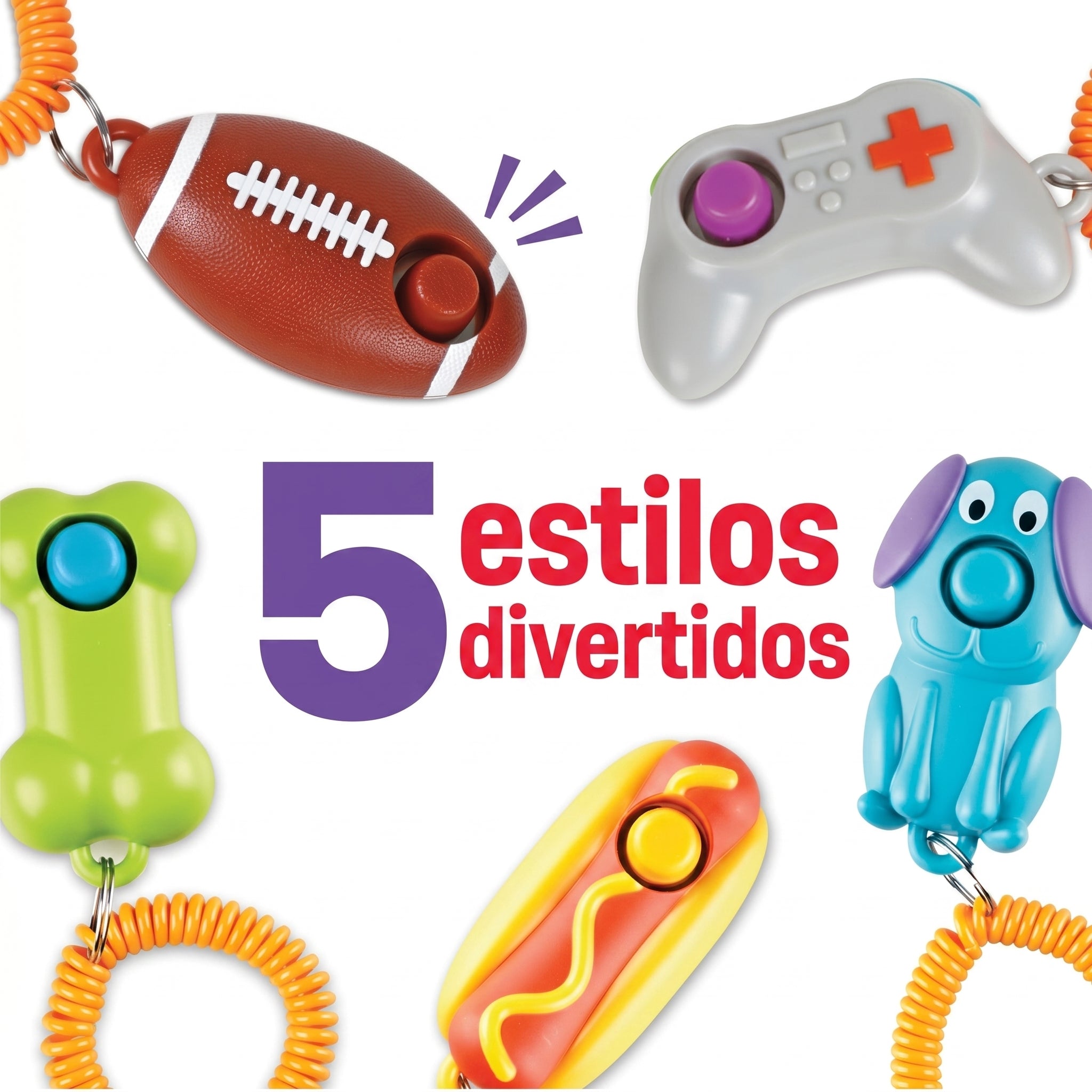 Clicker de Entrenamiento para Perros Smarty Pooch: Football | Brightkins