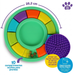 Rompecabezas + Tapete Lamedor para Perros Color Wheel | Brightkins