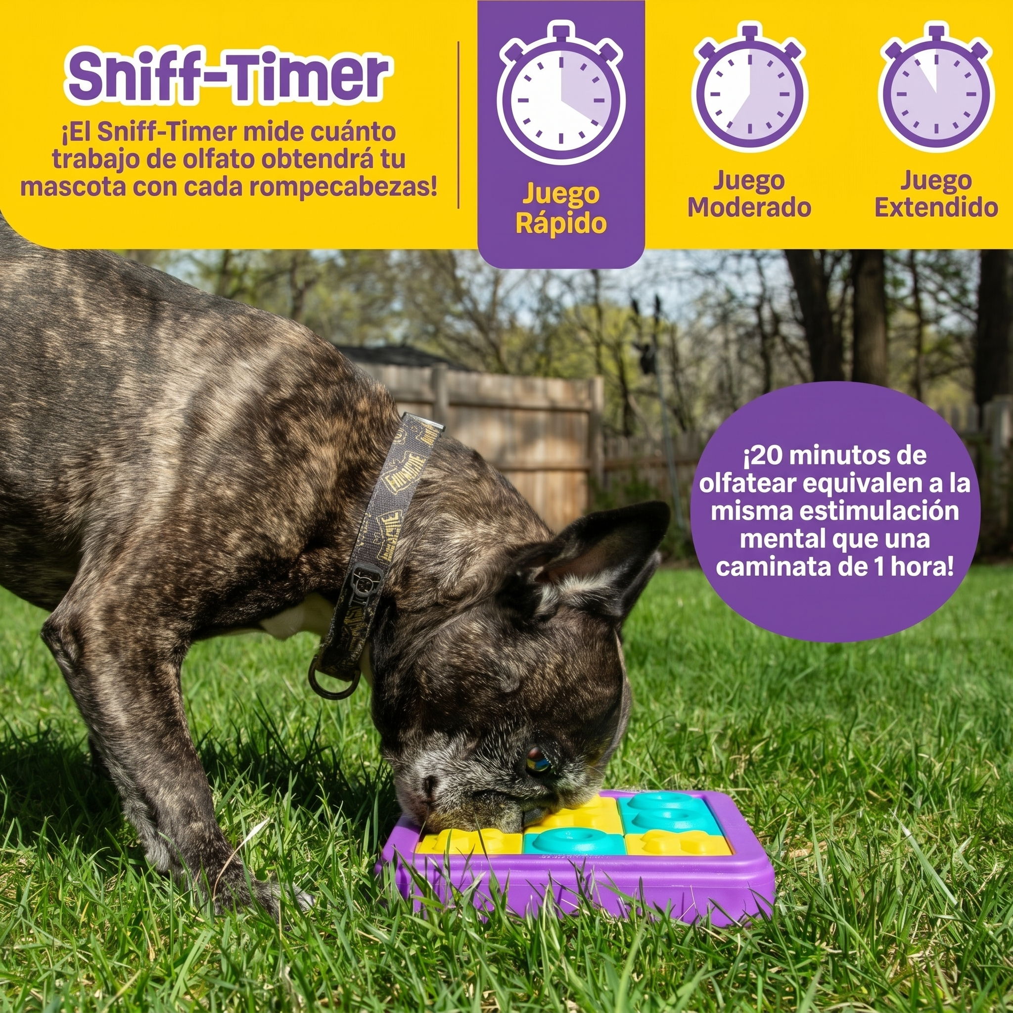 Juguete Rompecabezas para Perros Tic-Tac-Toe | Brightkins