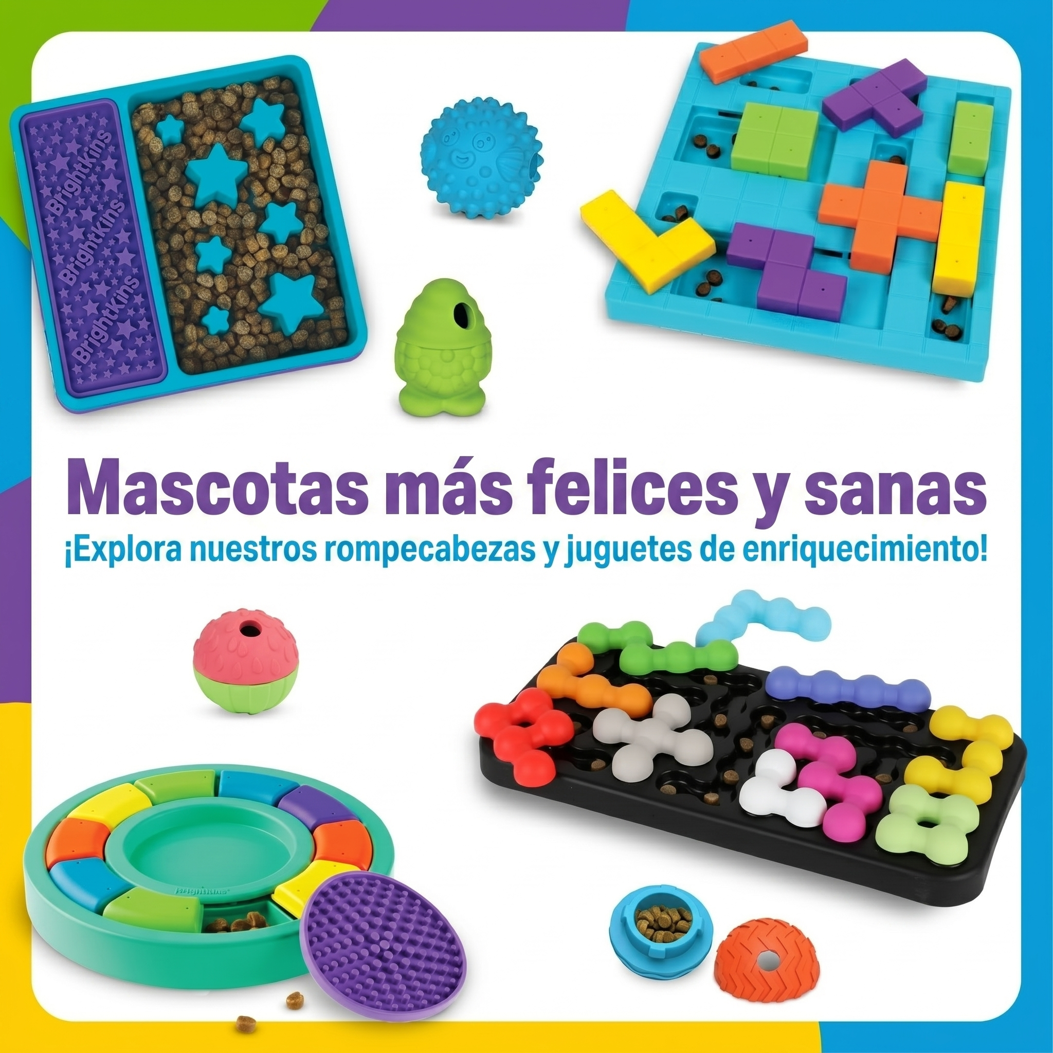 Comedero Lento 2 en 1 + Tapete Lamedor Circular para Perros | Brightkins