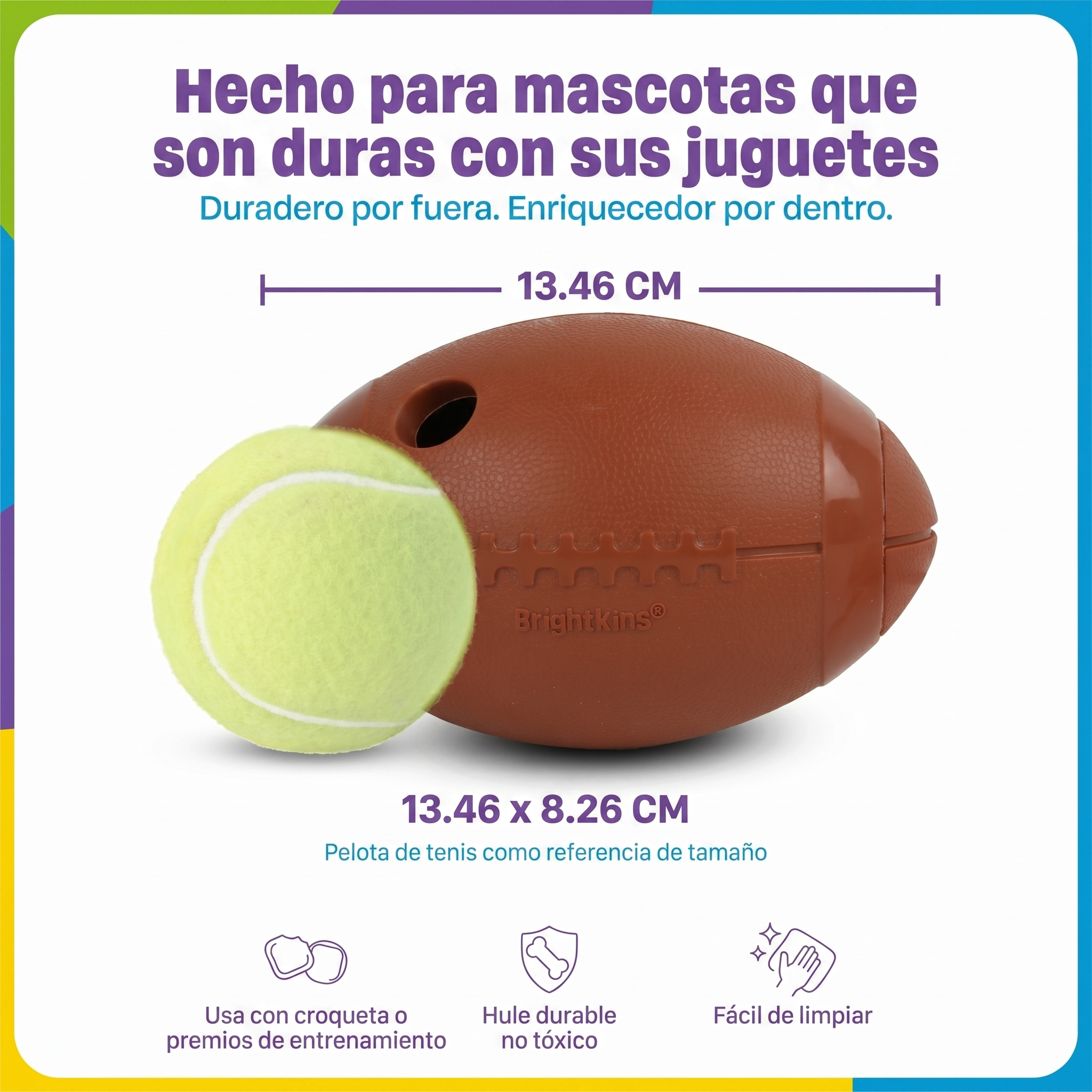 Dispensador de Premios para Perros Football Tough & Tumble | Brightkins