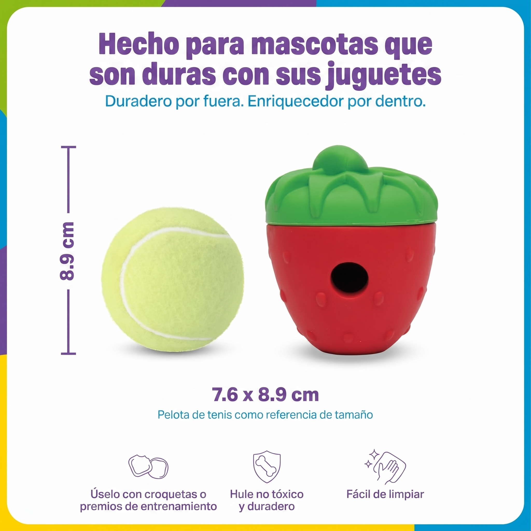 Dispensador de Premios para Perros Fresa Tough & Tumble | Brightkins