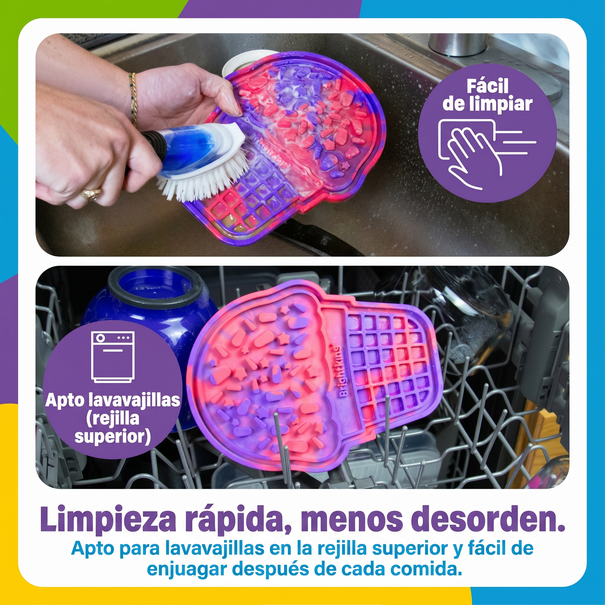 Tapete Lamedor para Perros y Gatos Cono de Helado | Brightkins