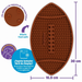 Tapete Lamedor para Perros Football | Brightkins