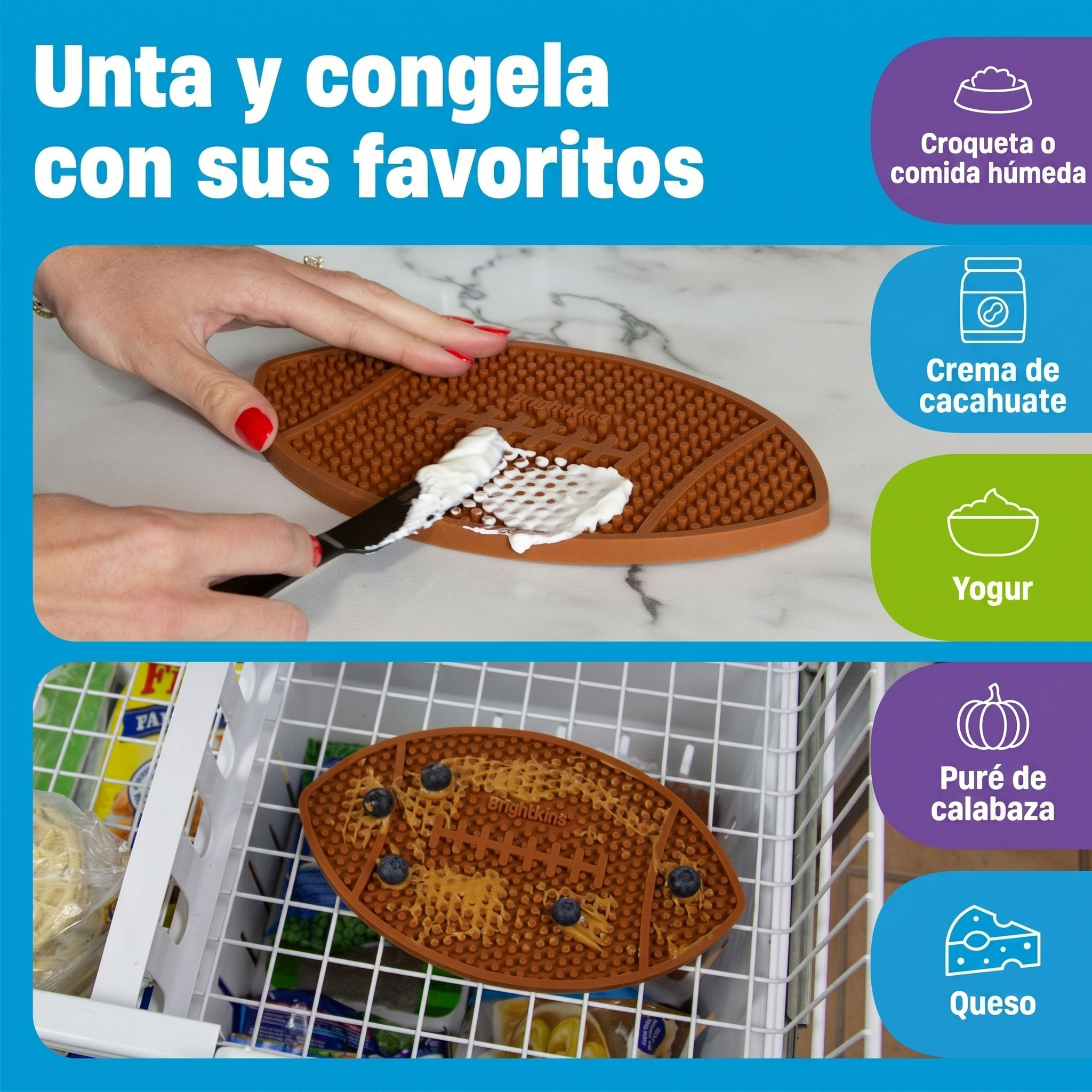 Tapete Lamedor para Perros Football | Brightkins