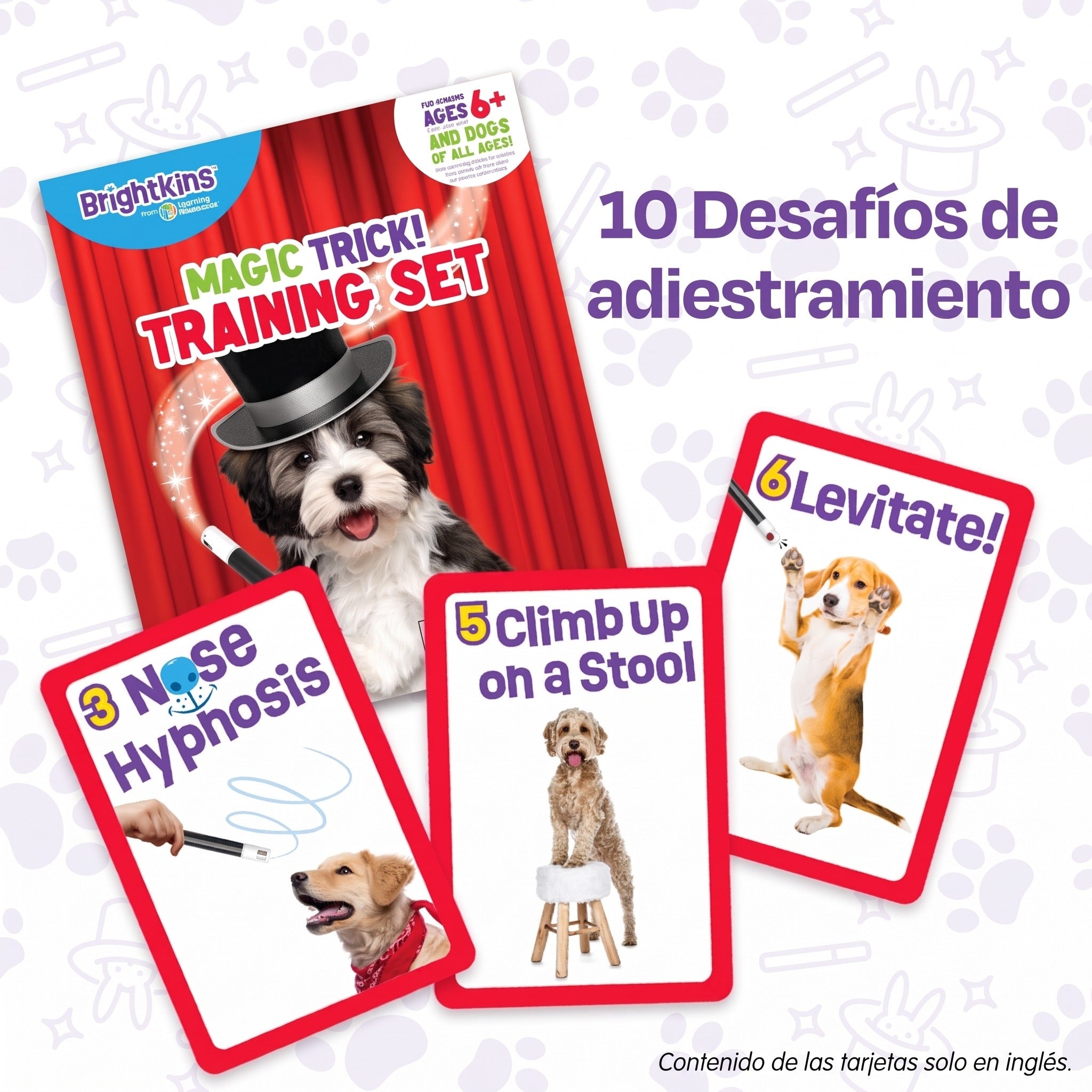 Magic Trick Set de Entrenamiento Canino con 10 Trucos de Brightkins
