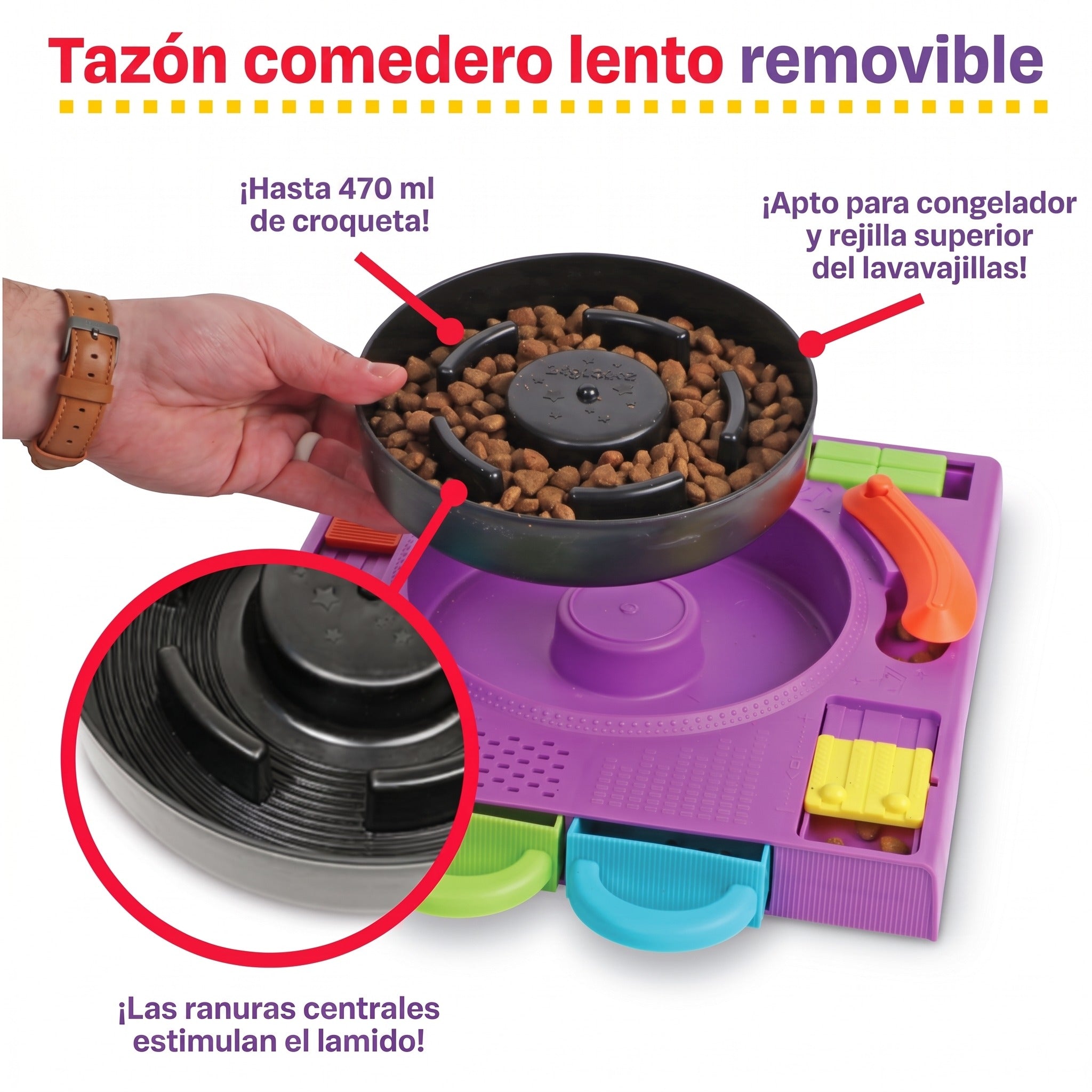 Comedero Rompecabezas DJ Doggo para Perros | Brightkins