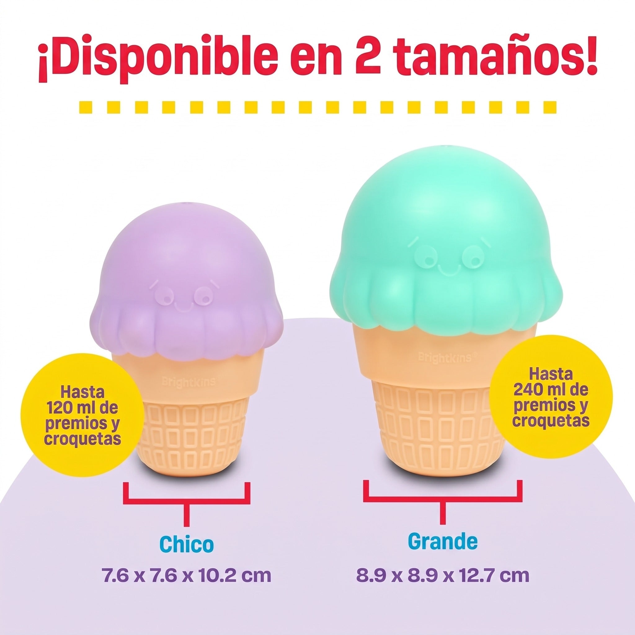 Juguete para Perros Ice Cream Treat Dispenser - Dispensador de Premios en Forma de Helado | Brightkins