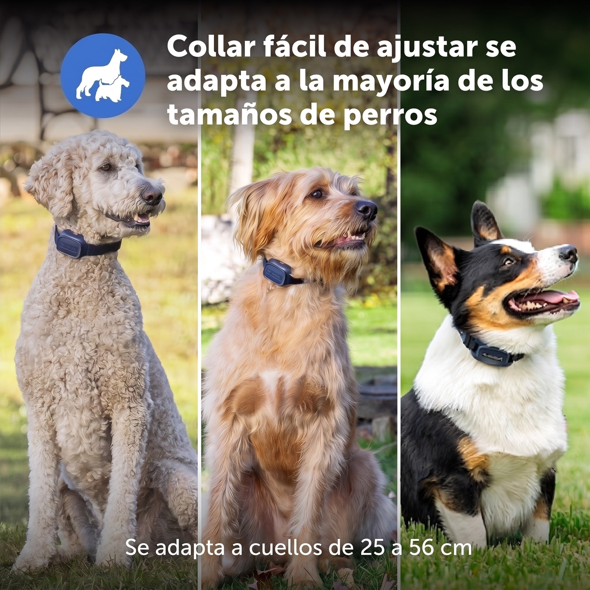 Collar ajustable para cuellos de 25 a 56 cm