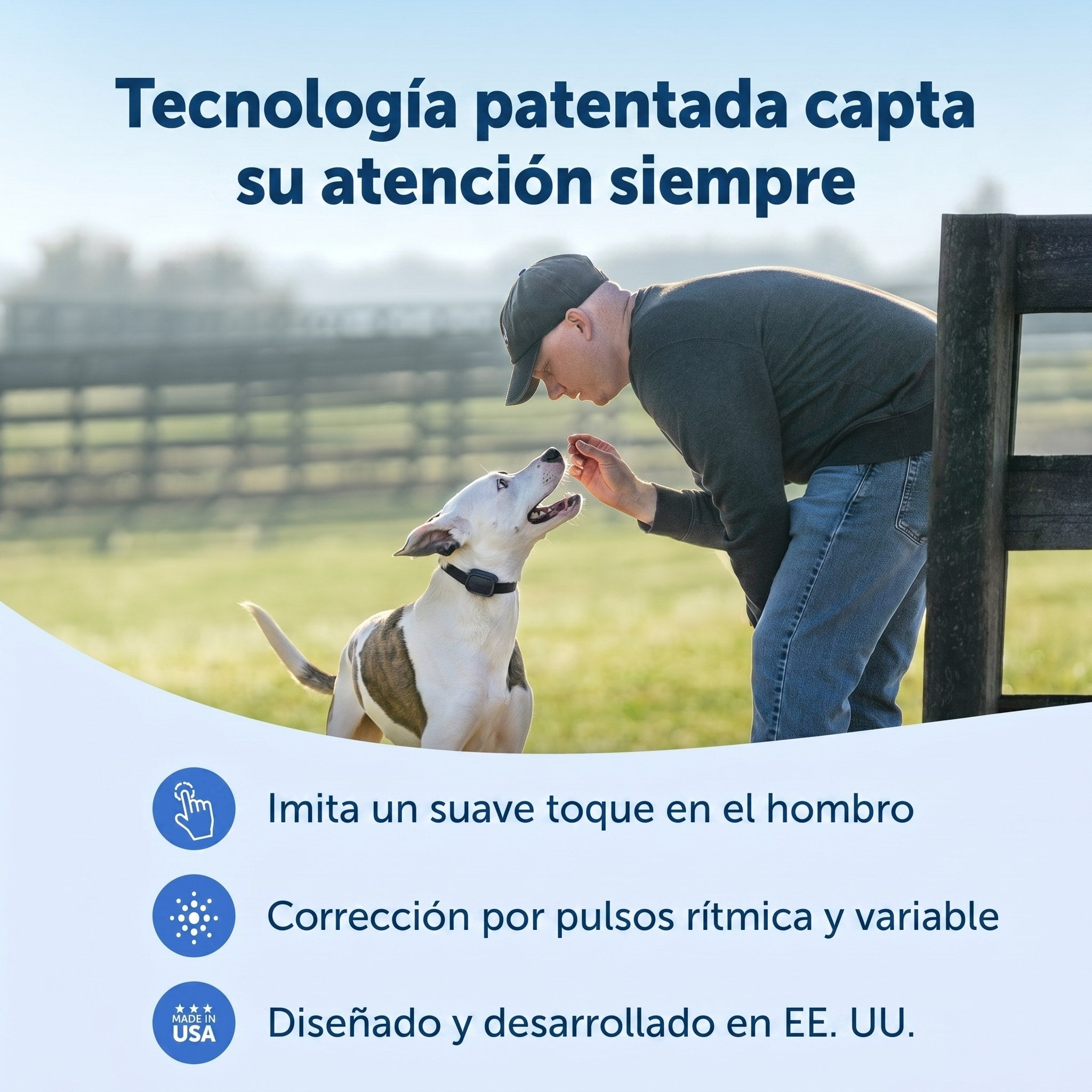 Tecnología patentada PetSafe para captar la atención
