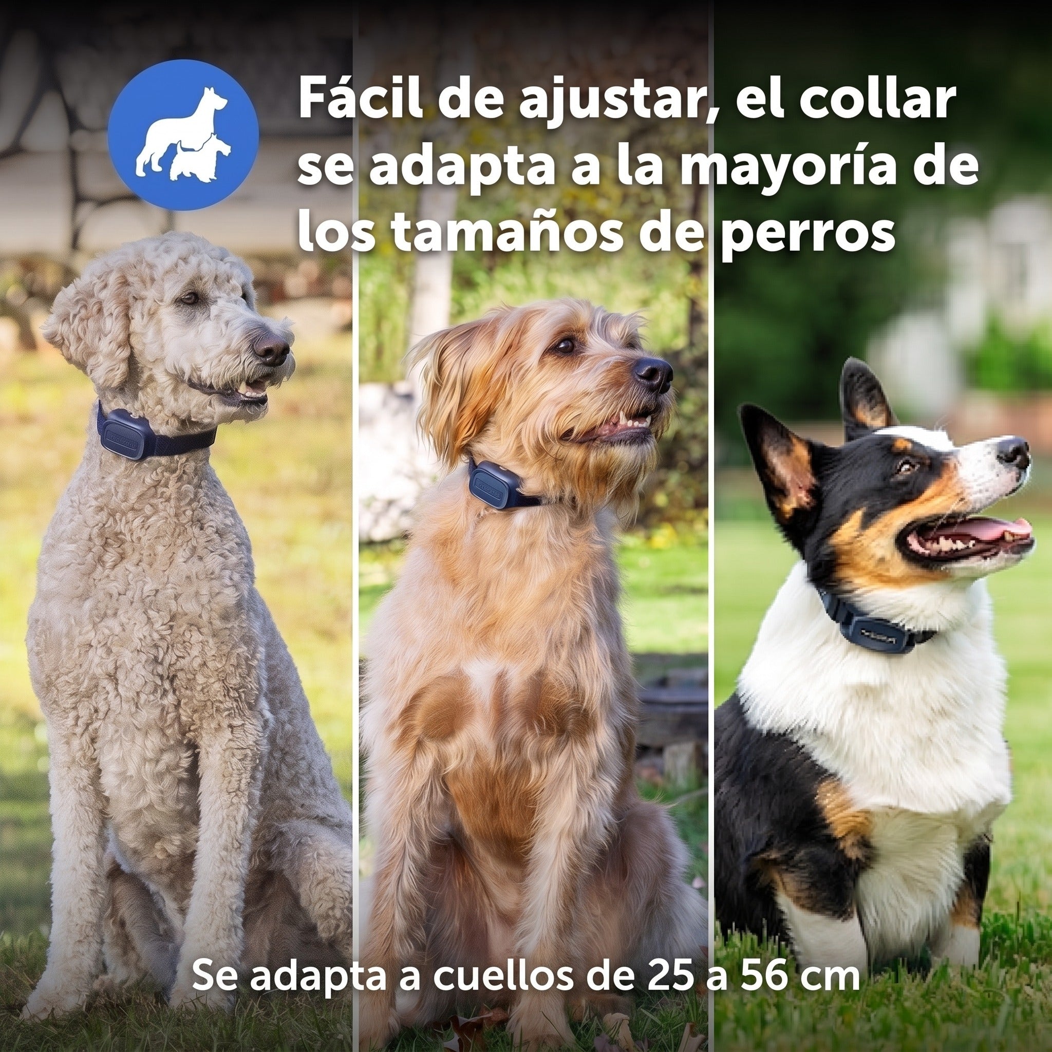 Collar ajustable para cuellos de 25 a 56 cm