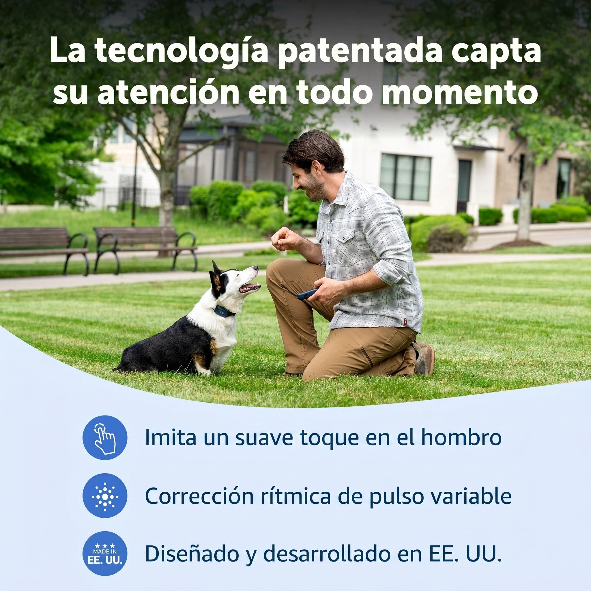 Tecnología patentada PetSafe para captar la atención