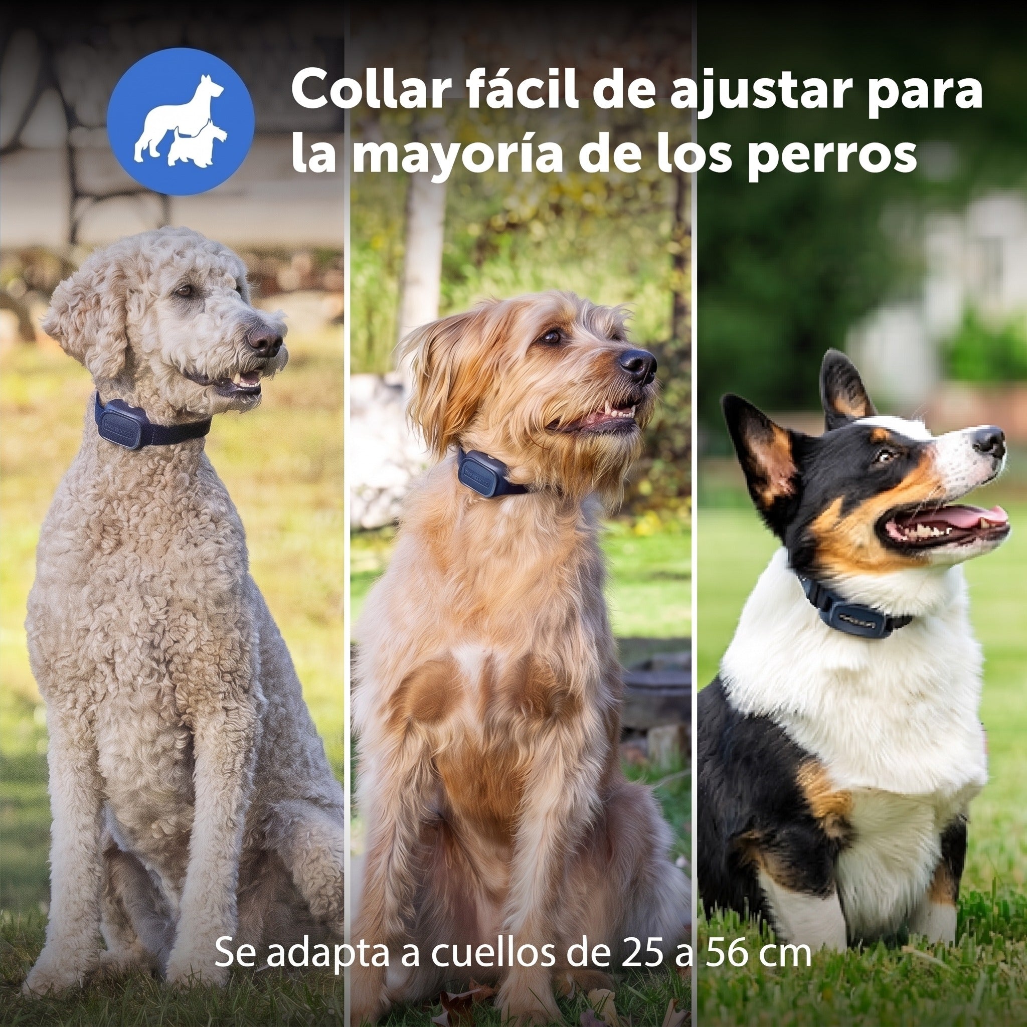 Collar ajustable para cuellos de 25 a 56 cm