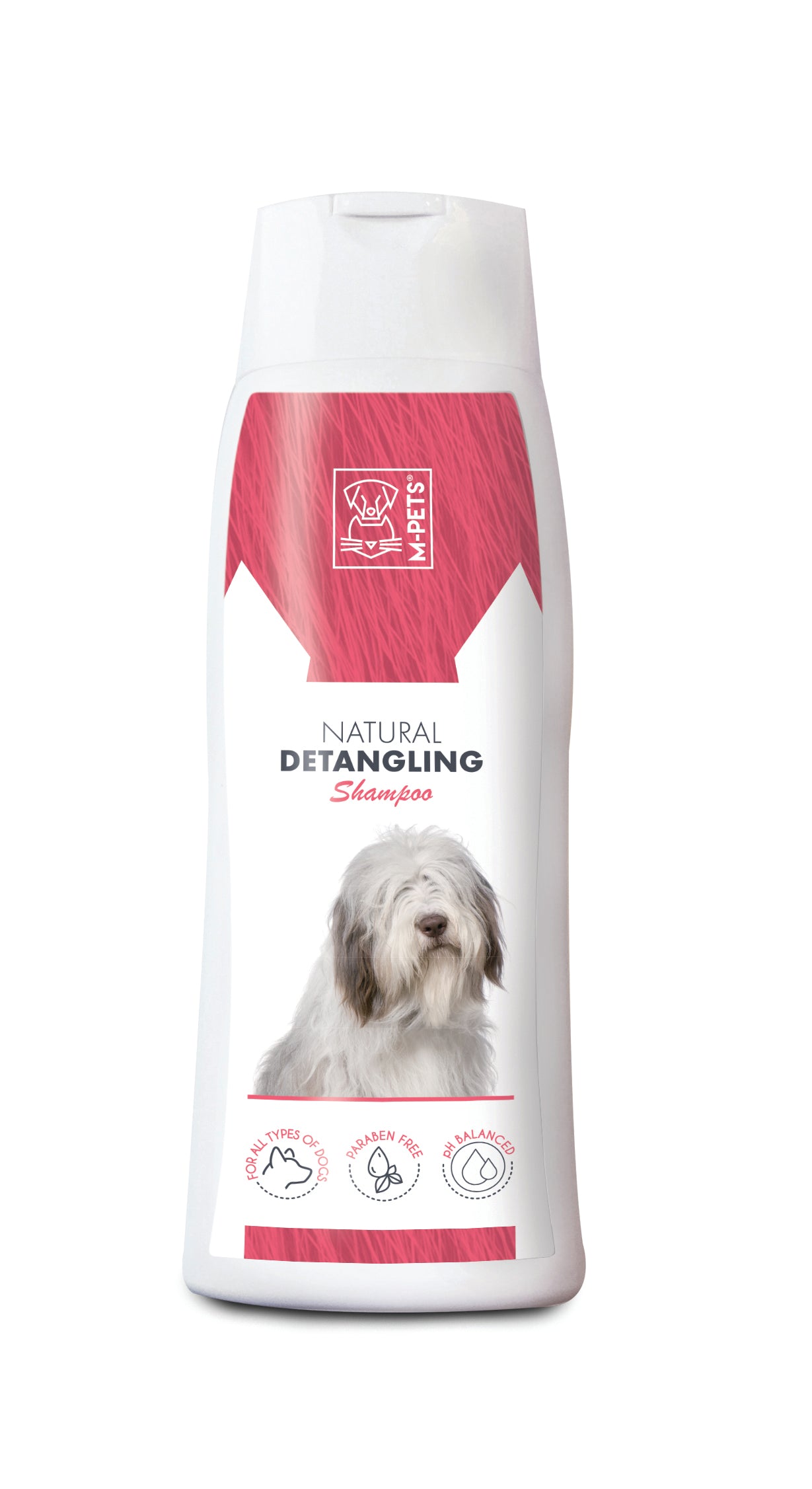 Shampoo Natural Desenredante para Perros de Pelo Largo - 250ml | M-PETS