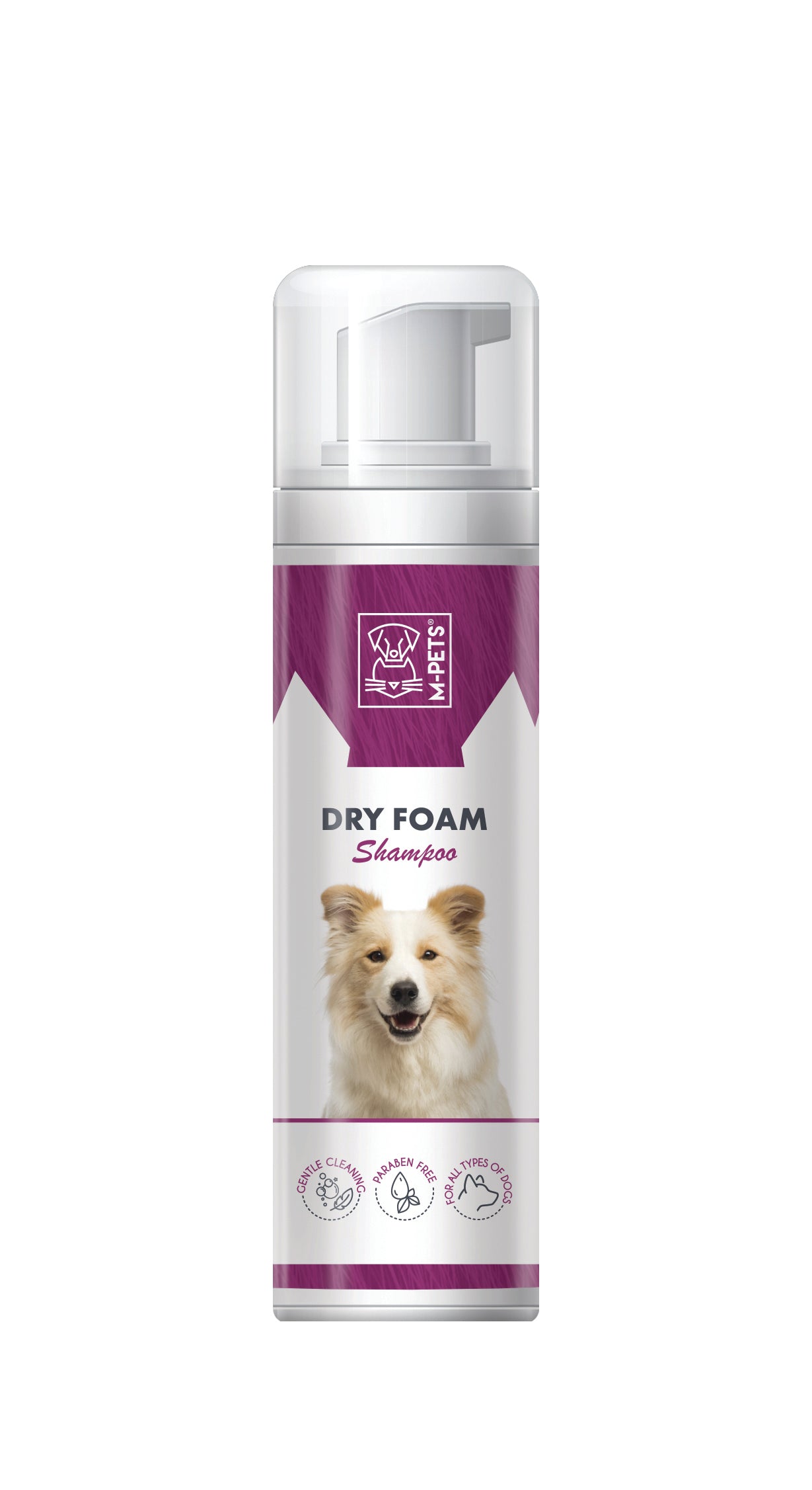 Espuma en Seco para Perro sin Agua con Dosificador - 230ml | M-PETS