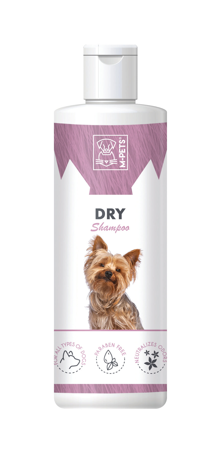 Shampoo en Seco para Perro en Polvo sin Agua - 200g | M-PETS