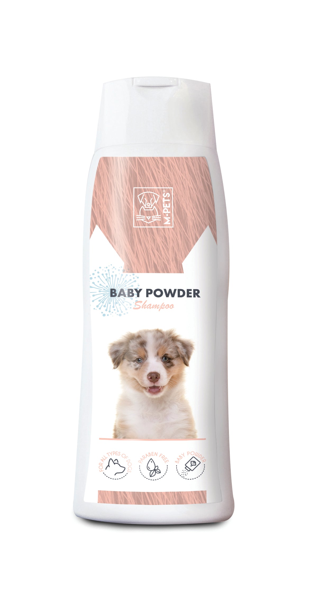 Shampoo para Perro con Aroma a Talco de Bebé - 250ml | M-PETS con Vitamina E