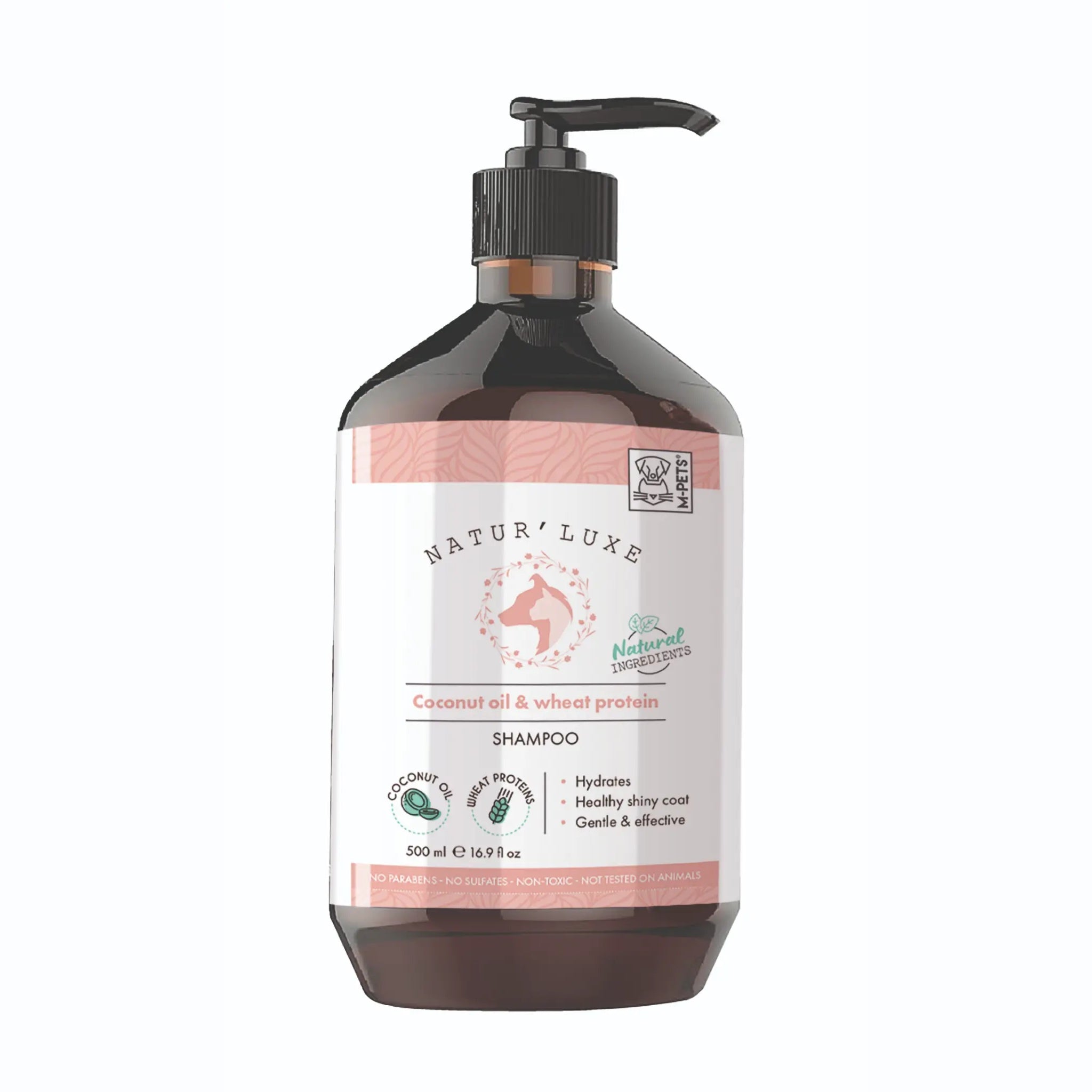 Shampoo Natural de Coco y Proteína de Trigo para Perro - 500ml | M-PETS Natur'Luxe