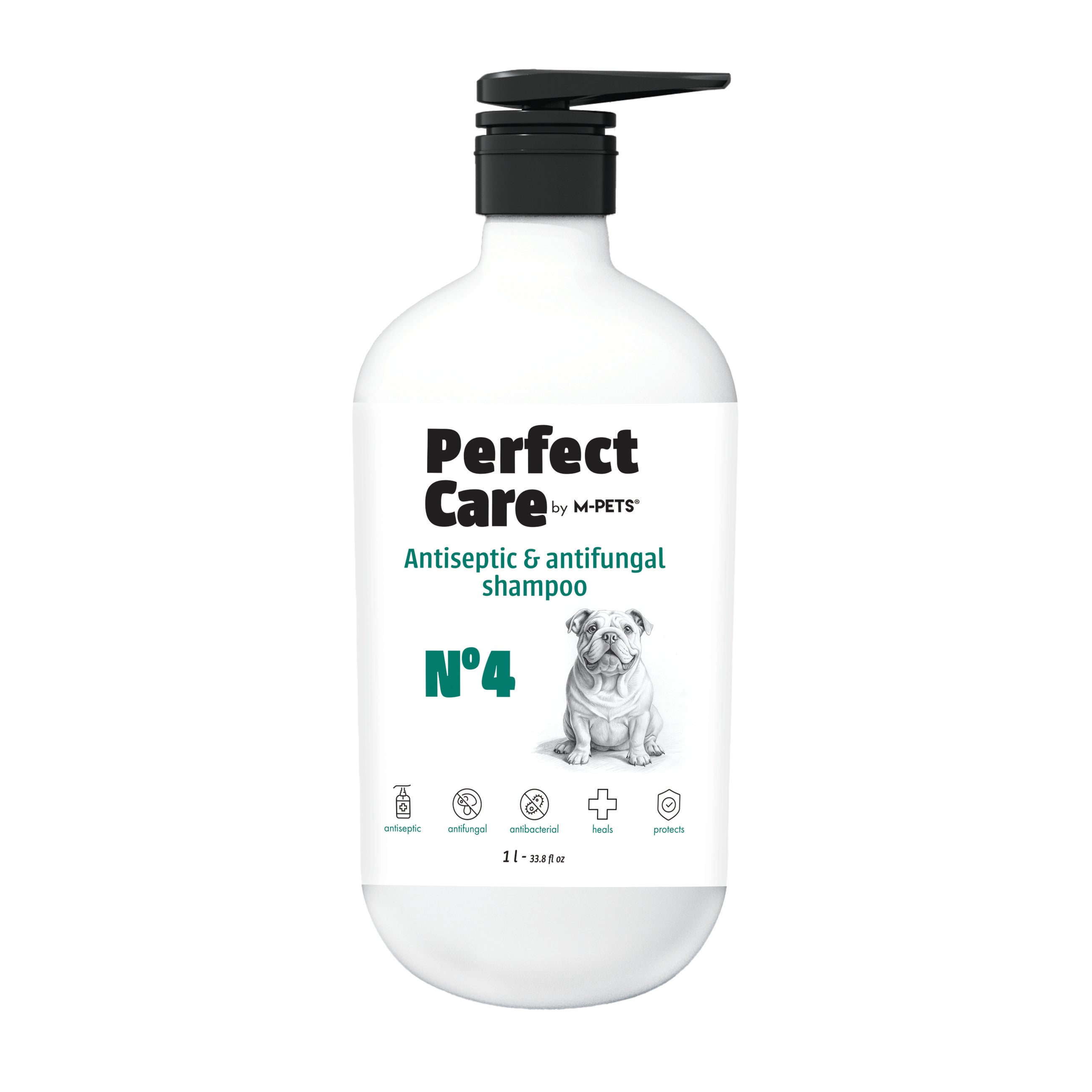 Shampoo Antiséptico y Antifúngico para Perro - 1L | M-PETS Perfect Care No.4