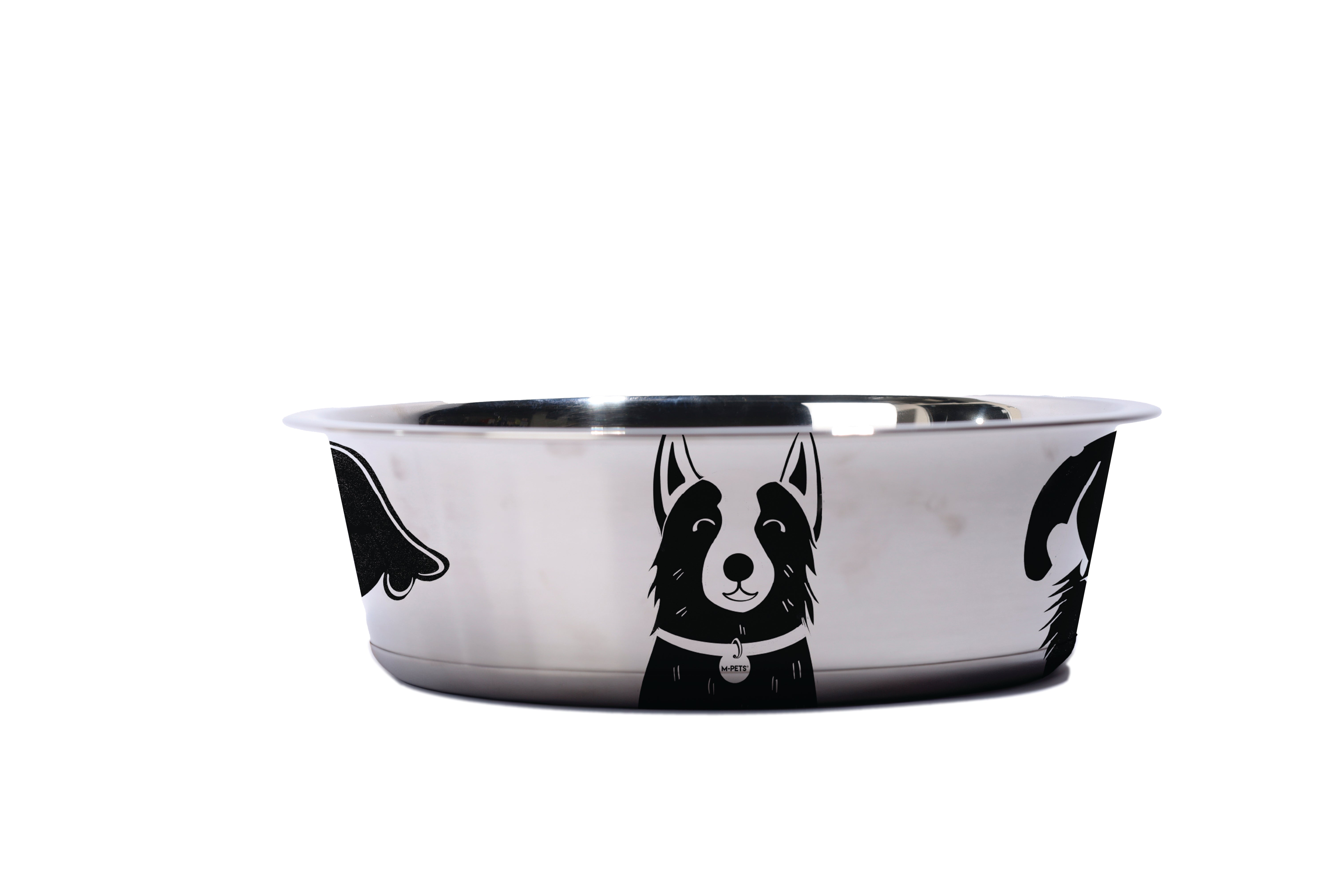 Bowl de Acero Inoxidable PETJOY DogFamily para Perros | M‑PETS®