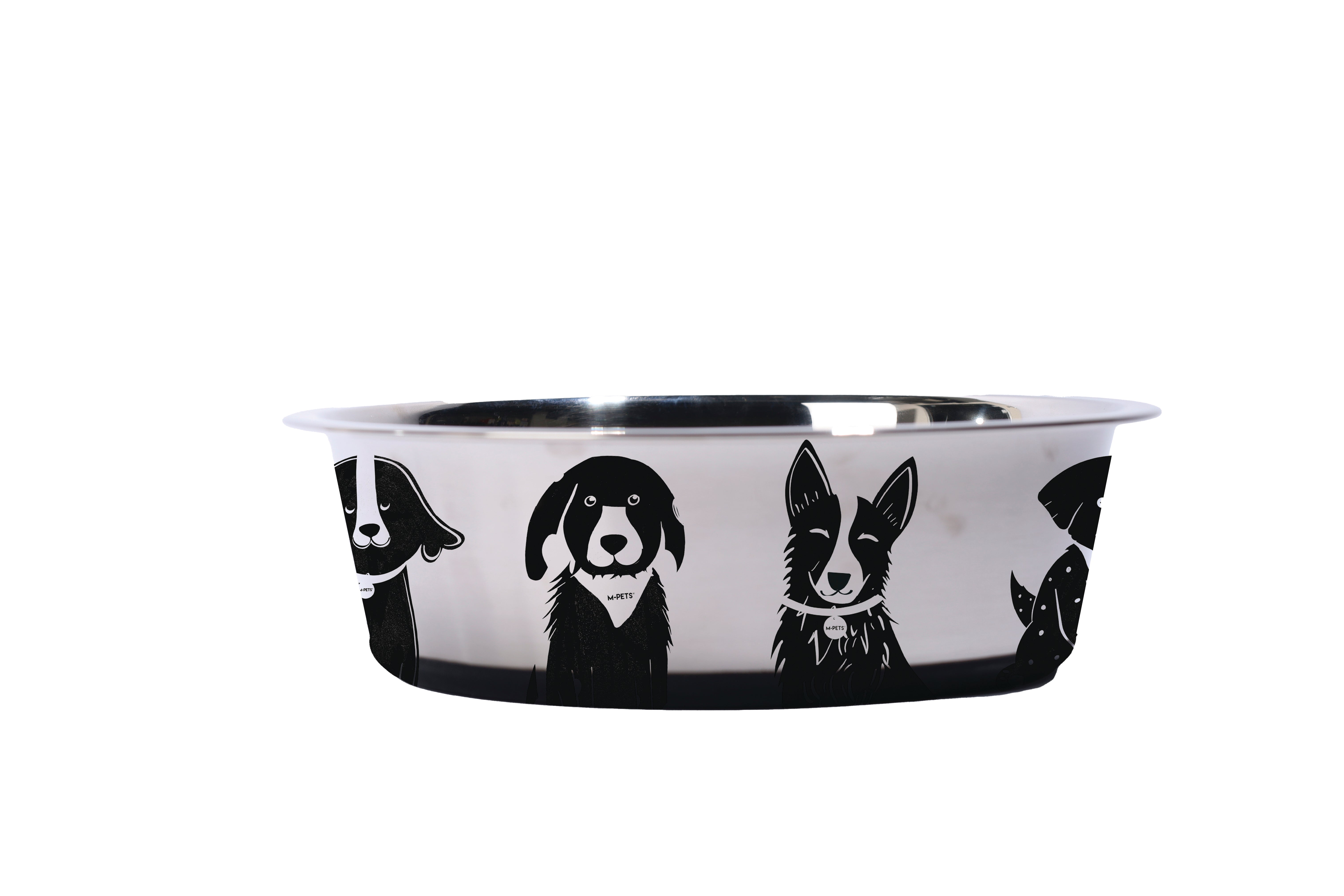 Bowl de Acero Inoxidable PETJOY DogFamily para Perros | M‑PETS®