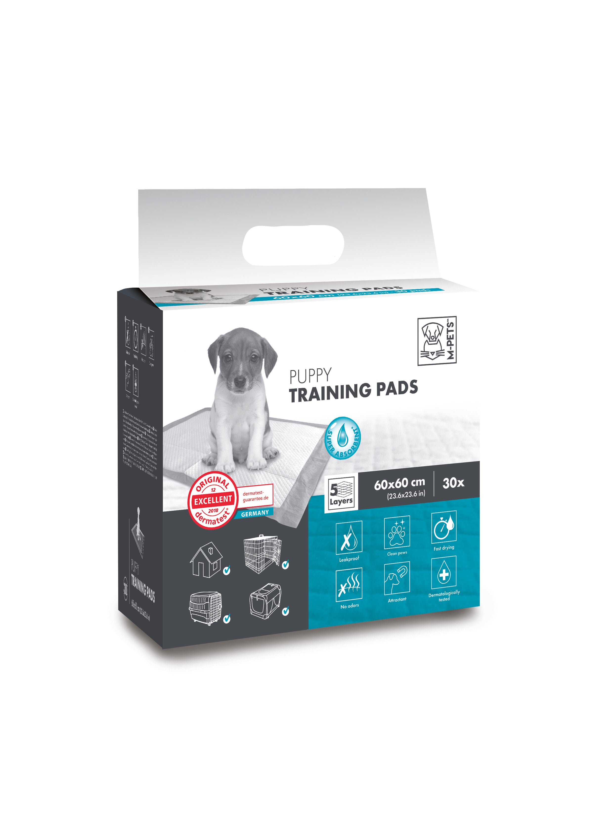 Tapetes Entrenadores Puppy Anti-Fugas para Cachorros y Perros – Absorción Confiable | M‑PETS®