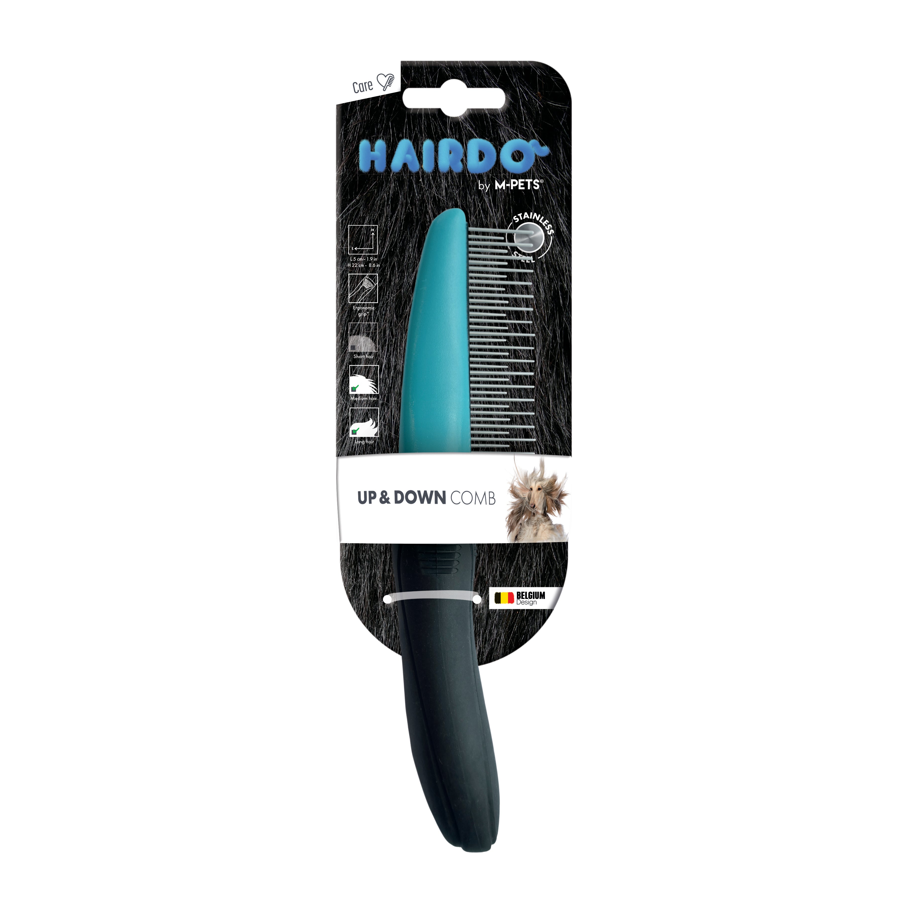 Peine Doble Densidad (Up & Down Comb) HAIRDO para Perros | M‑PETS®