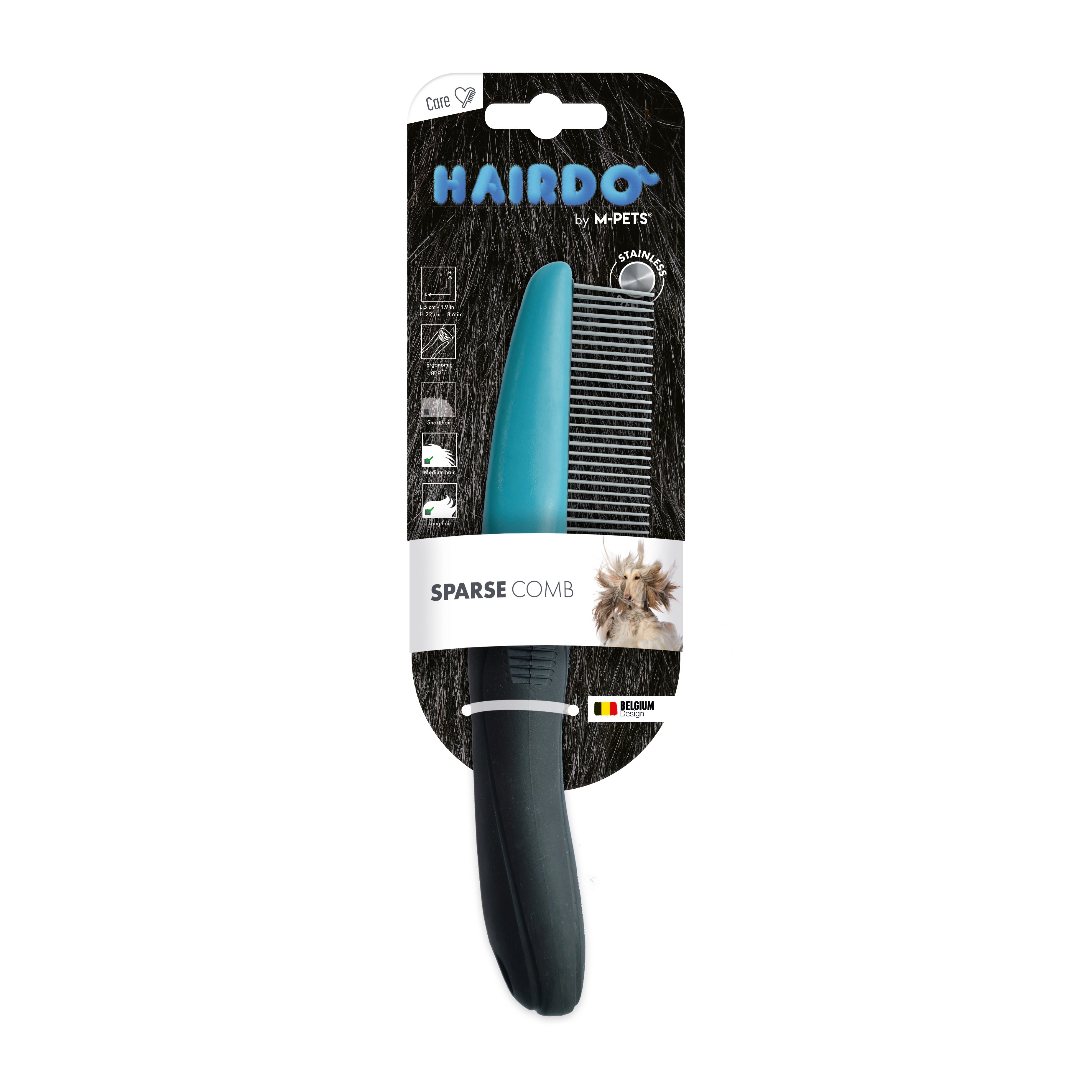 Peine de Dientes Anchos (Sparse Comb) HAIRDO para Perros | M‑PETS®