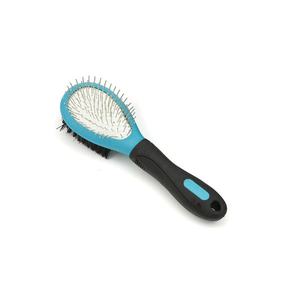Cepillo Doble Cara Pin y Cerdas Naturales HAIRDO para Perros | M‑PETS®