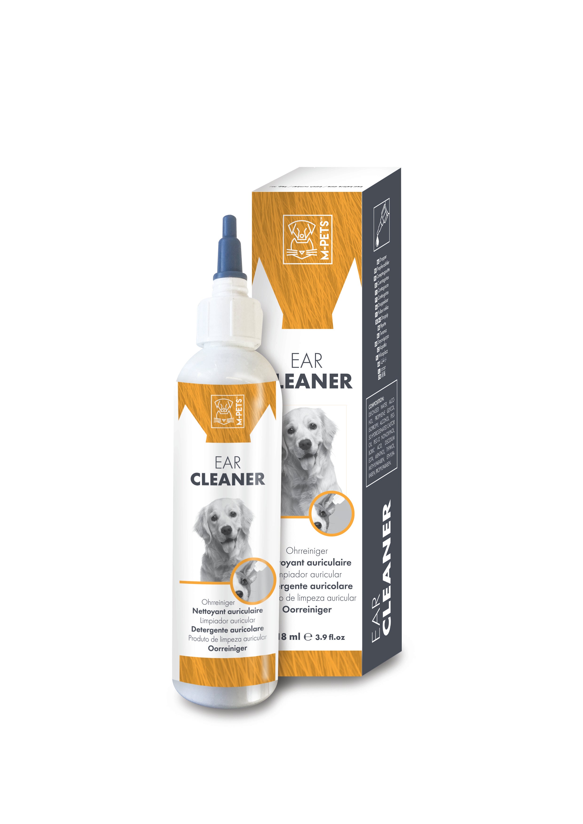 Limpiador de Oídos para Perro que Neutraliza Olores - 118ml | M-PETS