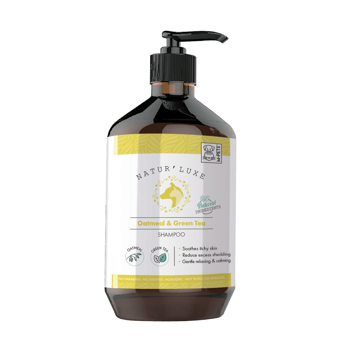 Shampoo Natural de Avena y Té Verde para Perro - 500ml | M-PETS Natur'Luxe