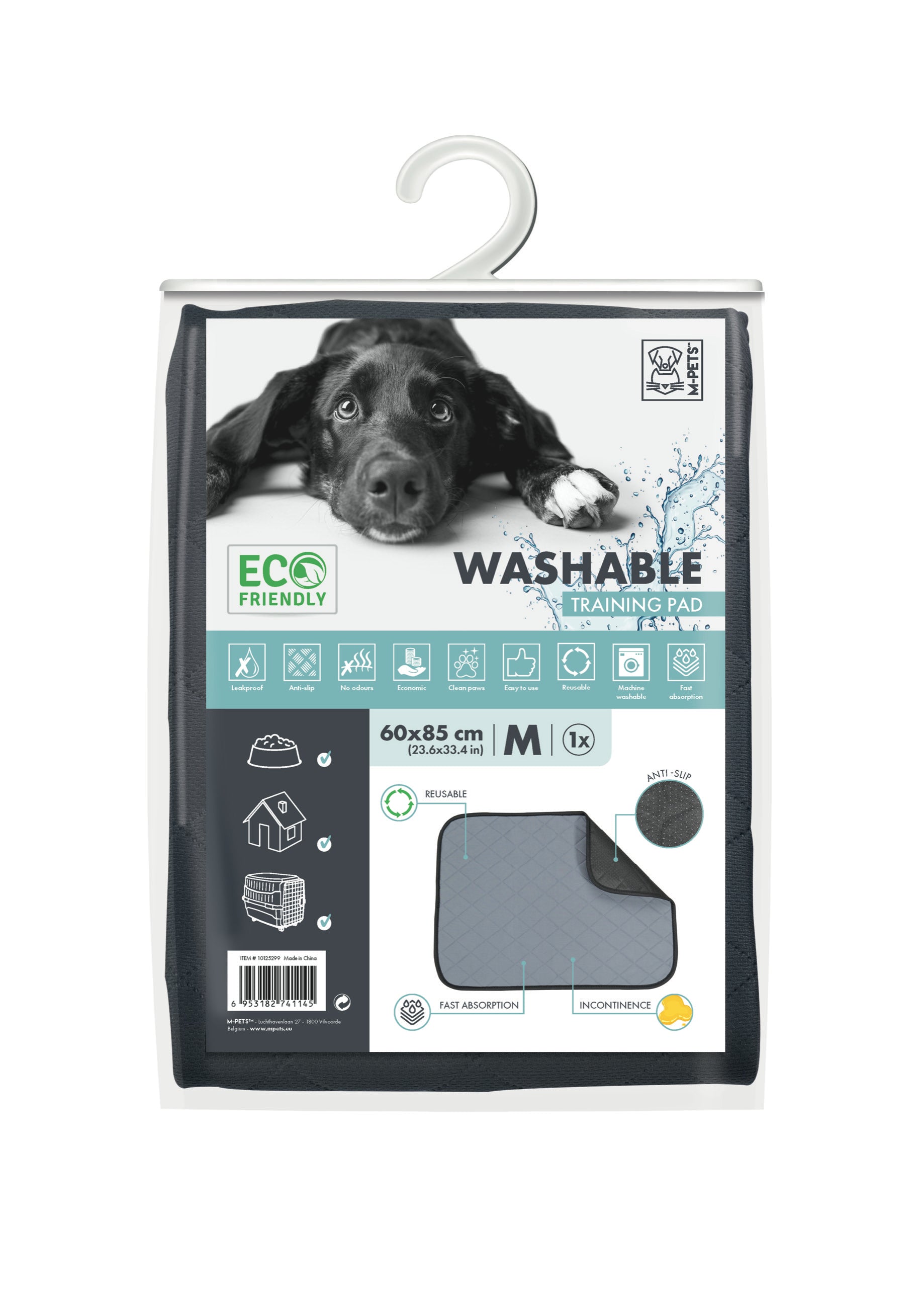 Tapete Entrenador Lavable y Reutilizable – Compatible con Lavadora y Secadora | M‑PETS®