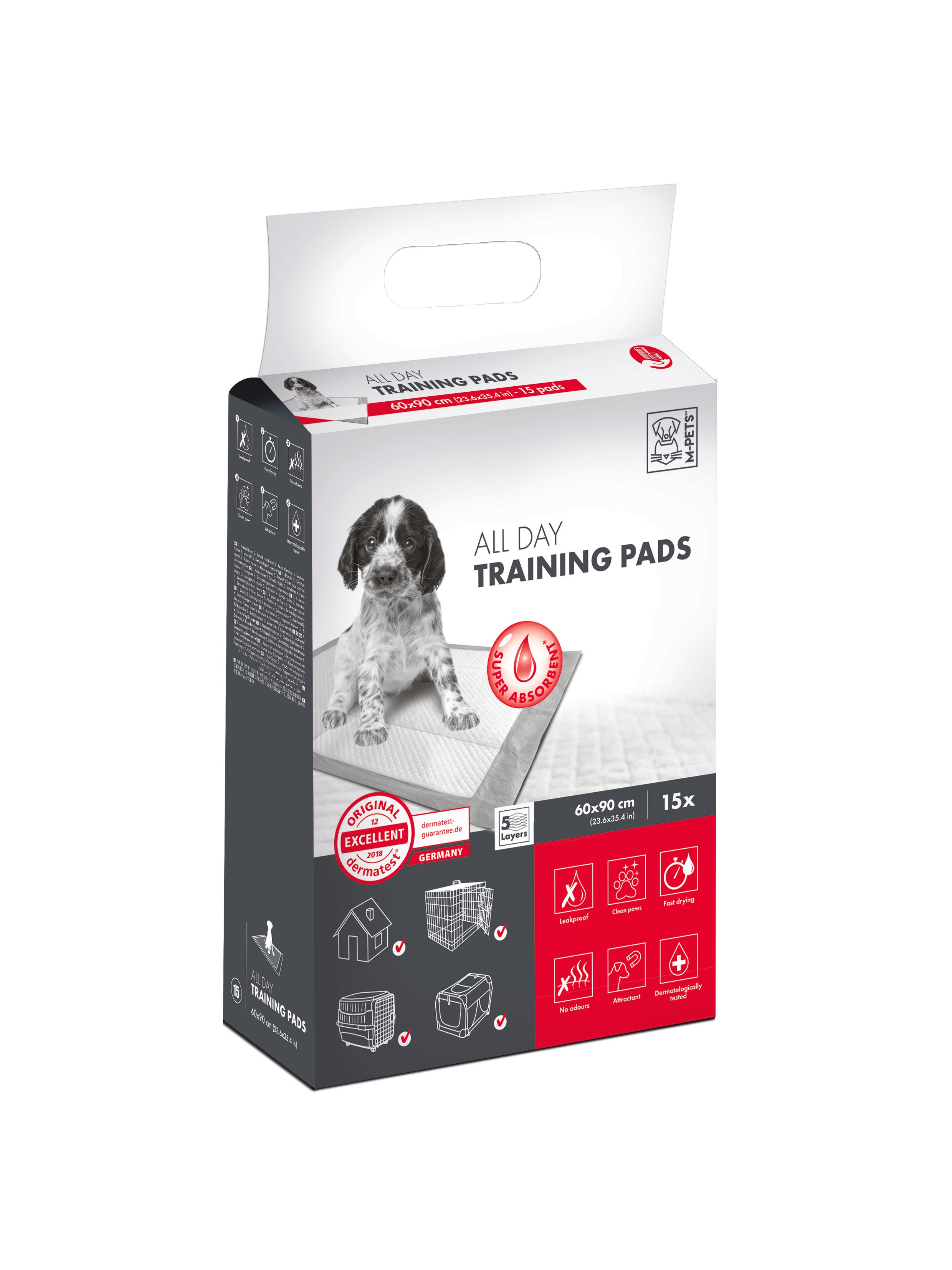 Tapetes Entrenadores All Day – Protección Todo el Día con Absorción Continua | M‑PETS®
