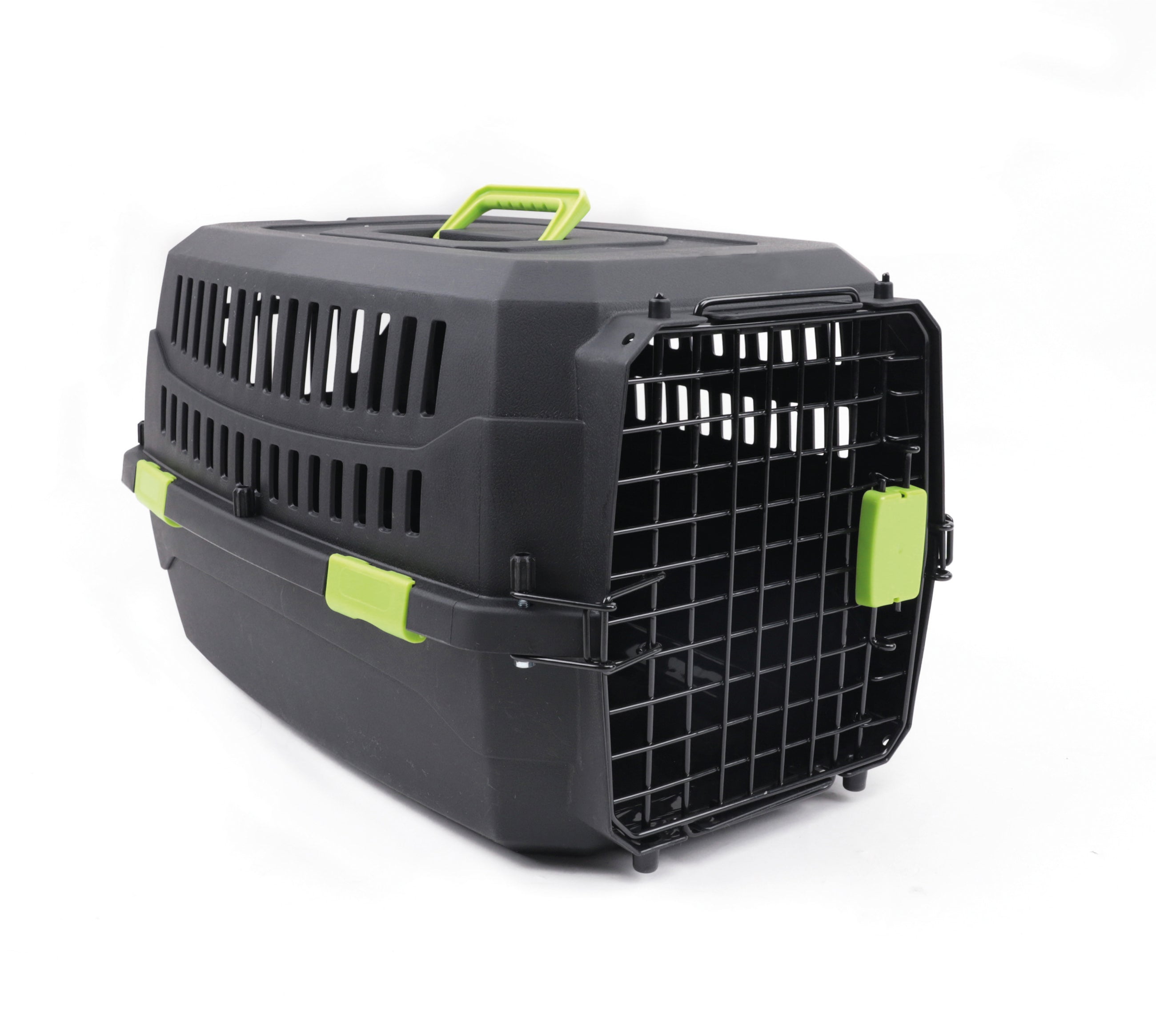 Transportadora ECO VIAGGIO para Perros - Negra con Verde (Black & Green) | M-PETS