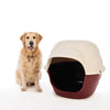Casita Tipo Iglú para Perros - Bordeaux e Ivory (Bordeaux & Ivory) | M-Pets